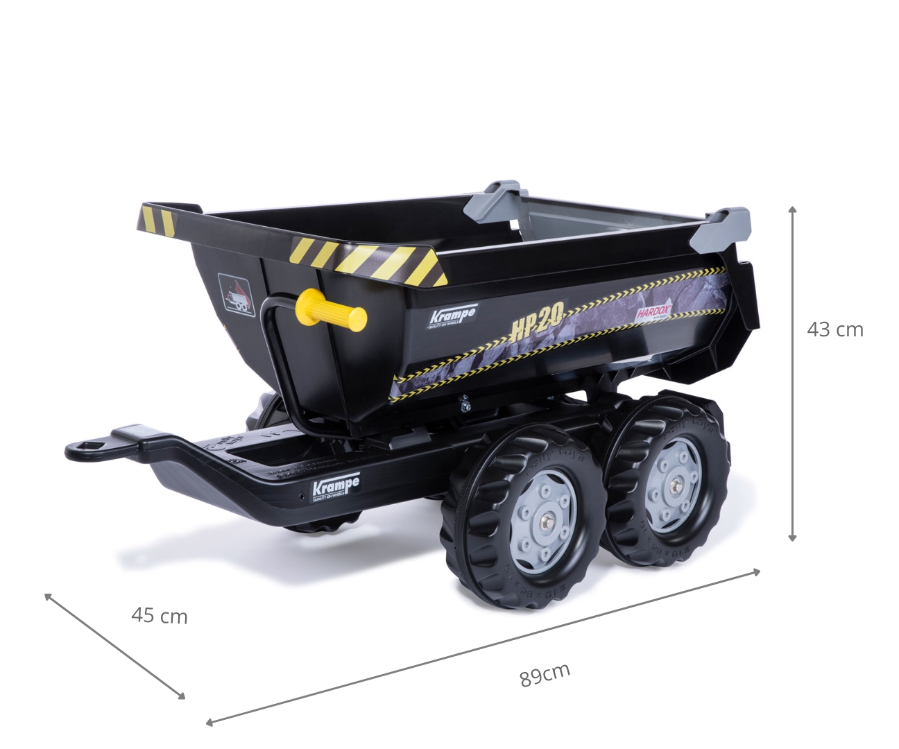 Rolly Toys 123230 Przyczepa Rolly-Halfpipe Półwywrotka Krampe, 2-osie — zdjęcie 8