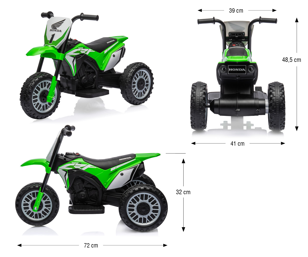 Pojazd na akumulator Motocykl HONDA CRF 450R Green — zdjęcie 15