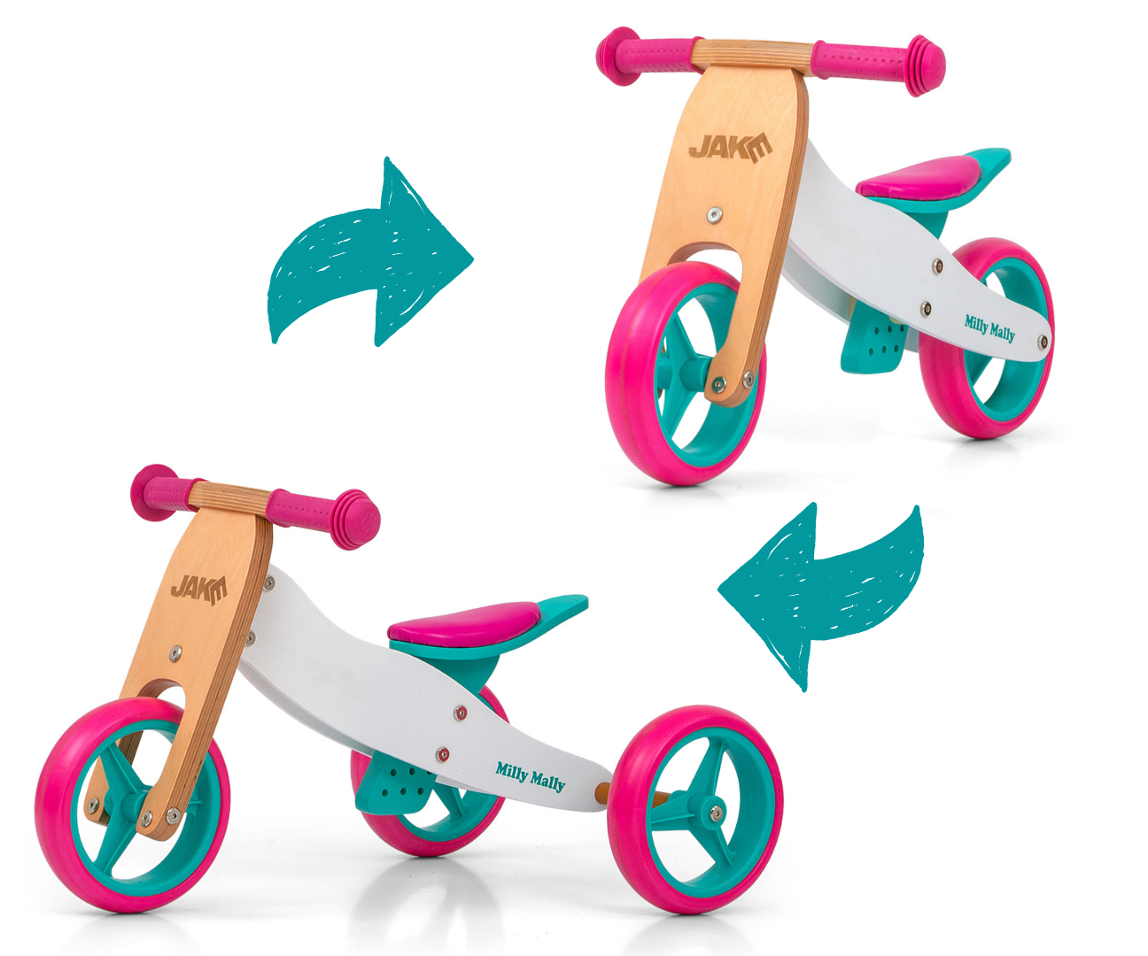 Milly Mally Pojazd Jake 2w1 Classic Candy — zdjęcie 6
