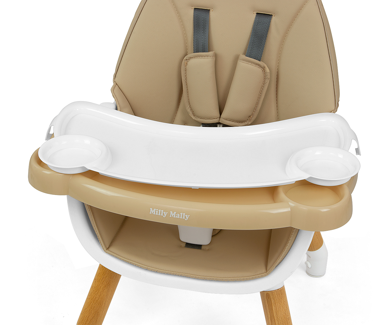 Milly Mally Krzesełko do karmienia 2w1 Malmo Beige — zdjęcie 6