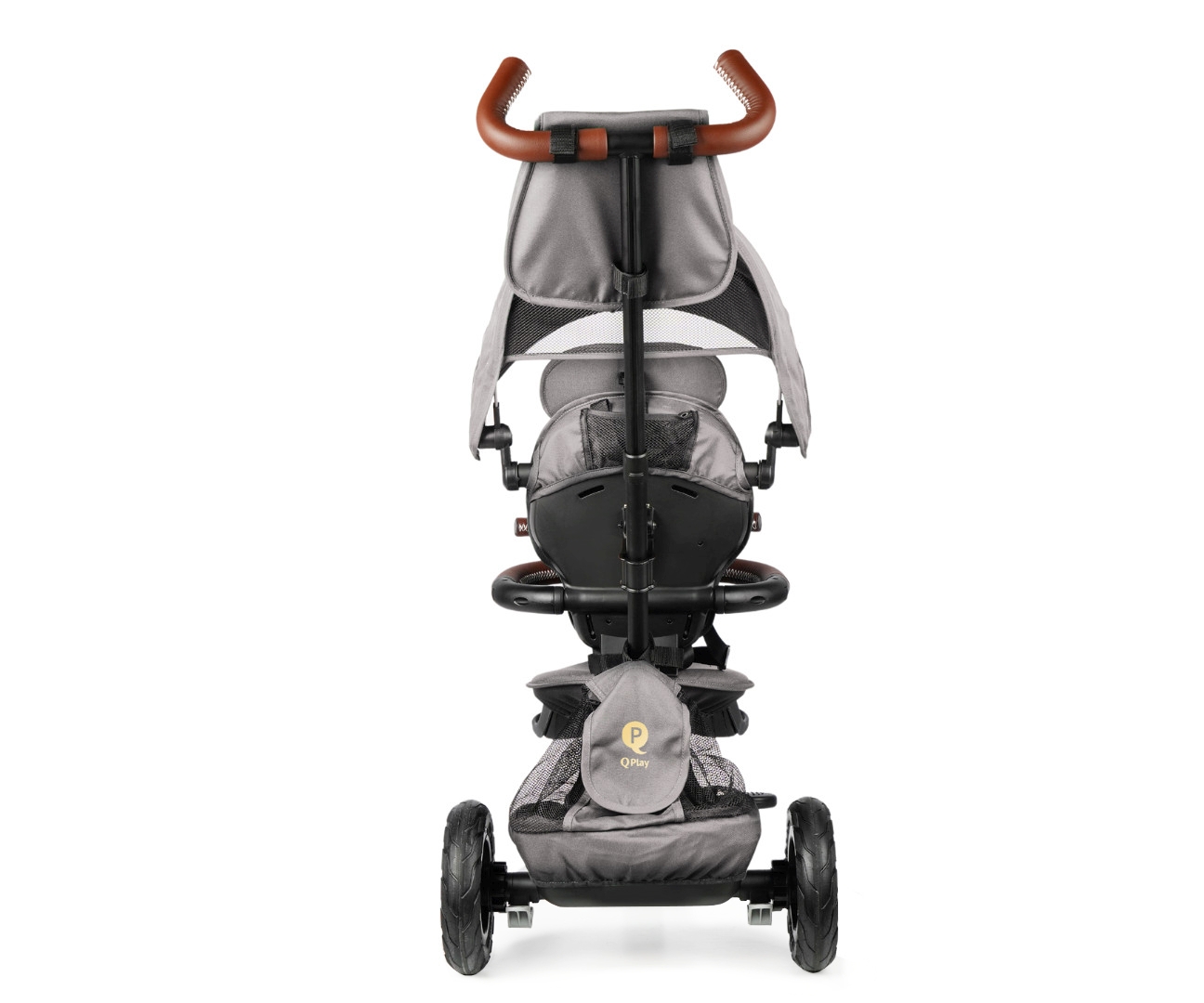 Qplay Rowerek Trójkołowy Rito Deluxe Rubber Grey — zdjęcie 6