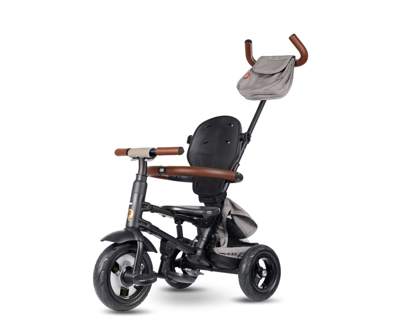 Qplay Rowerek Trójkołowy Rito Deluxe Rubber Grey — zdjęcie 8