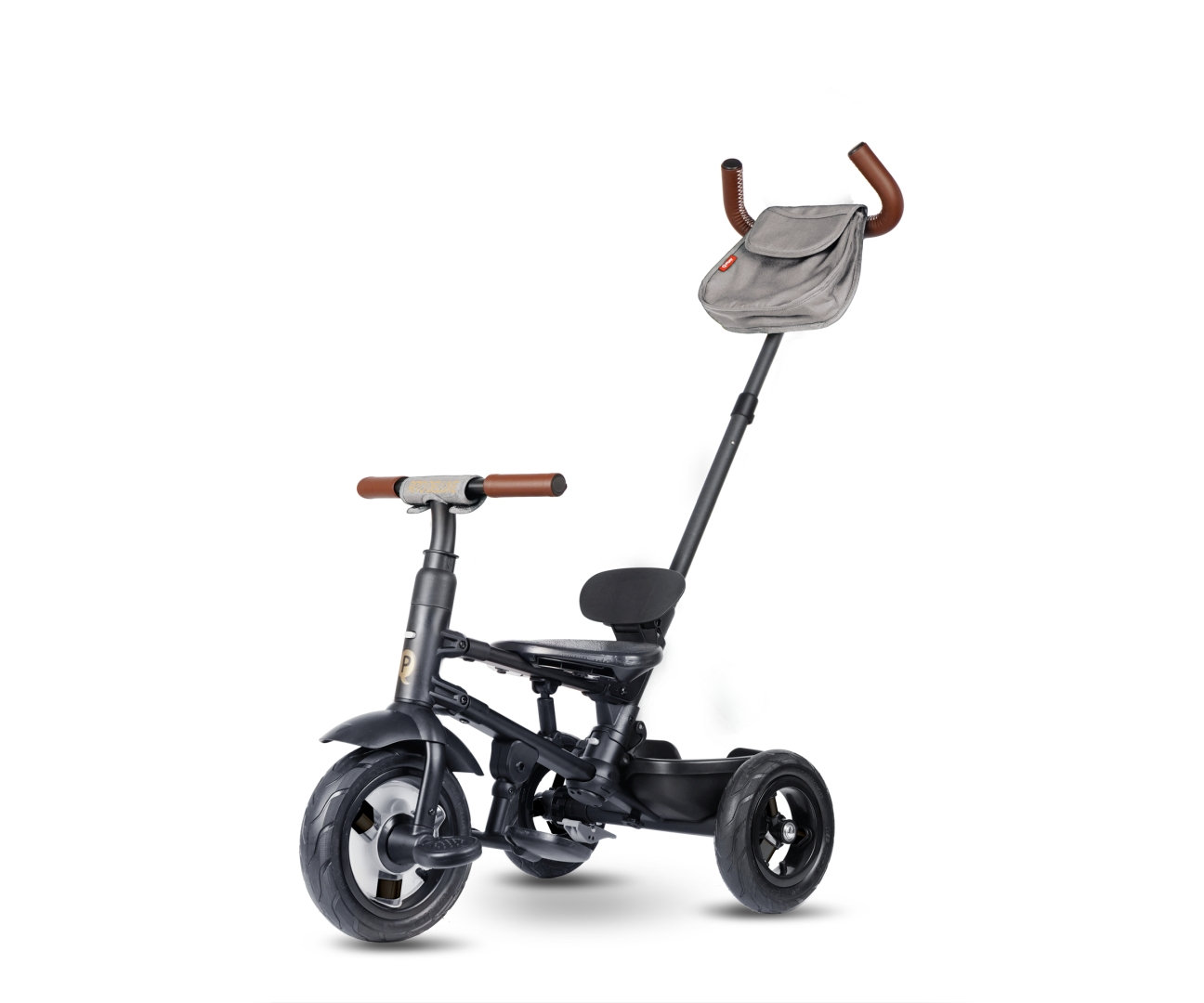 Qplay Rowerek Trójkołowy Rito Deluxe Rubber Grey — zdjęcie 9