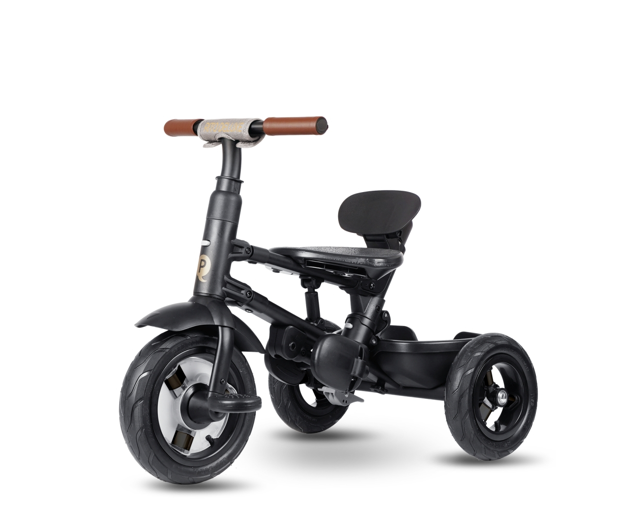 Qplay Rowerek Trójkołowy Rito Deluxe Rubber Grey — zdjęcie 10