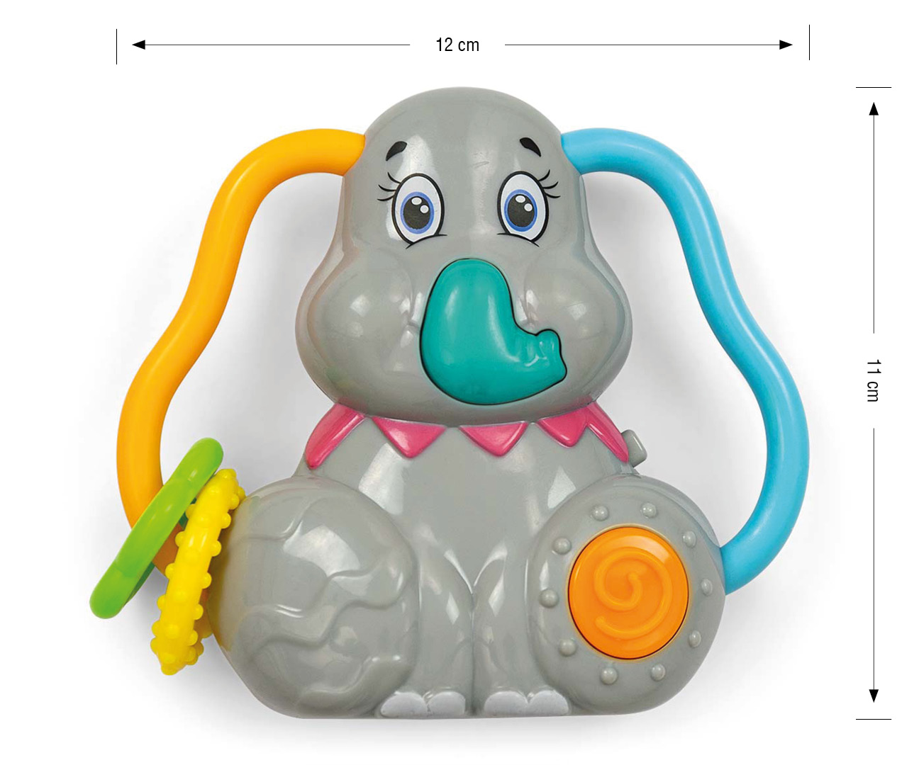 Milly Mally Muzyczna grzechotka Słonik - Musical elephant - 0889 — zdjęcie 2