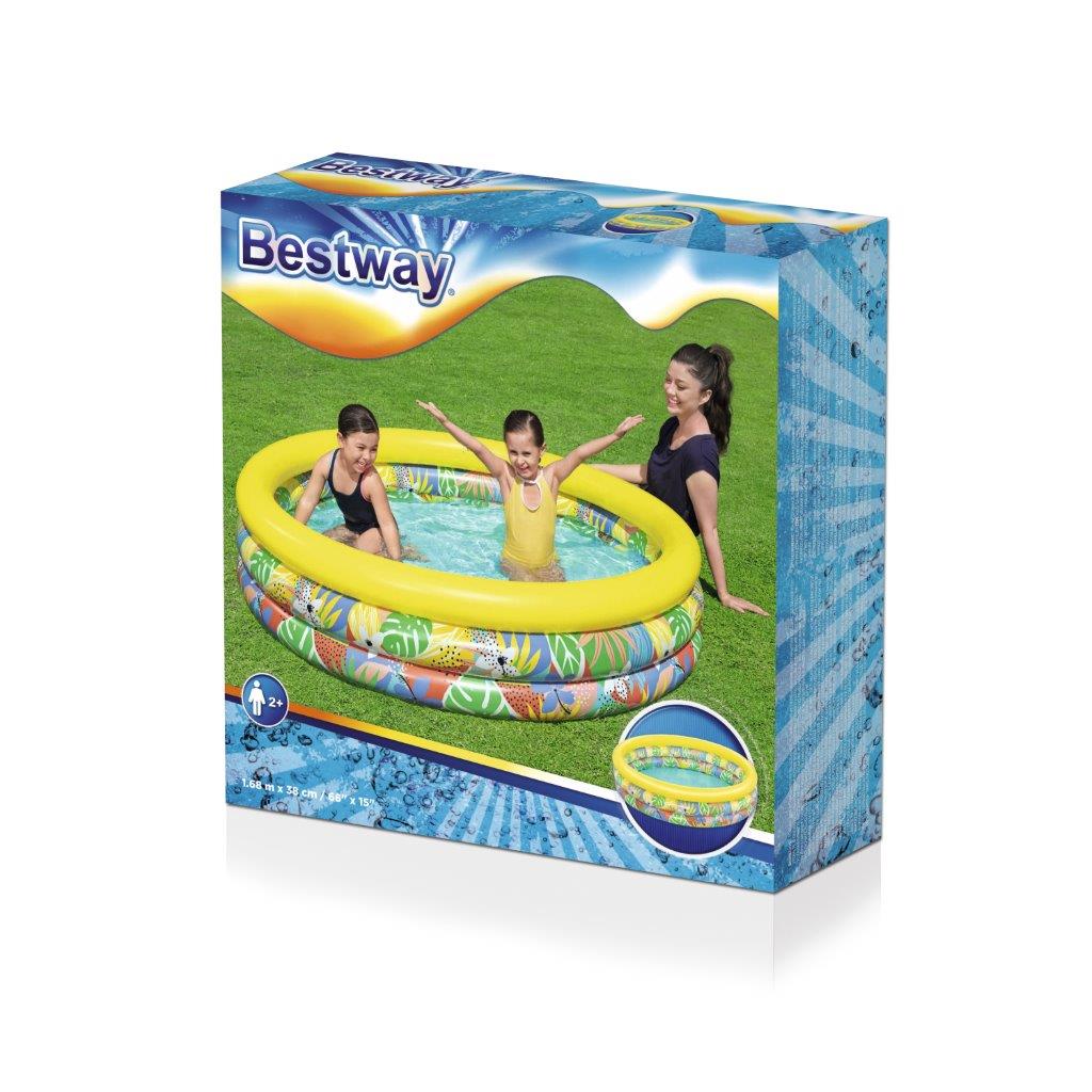 Bestway 51203 Basenik dmuchany Tropikalne rośliny 1.68m x 38cm — zdjęcie 6