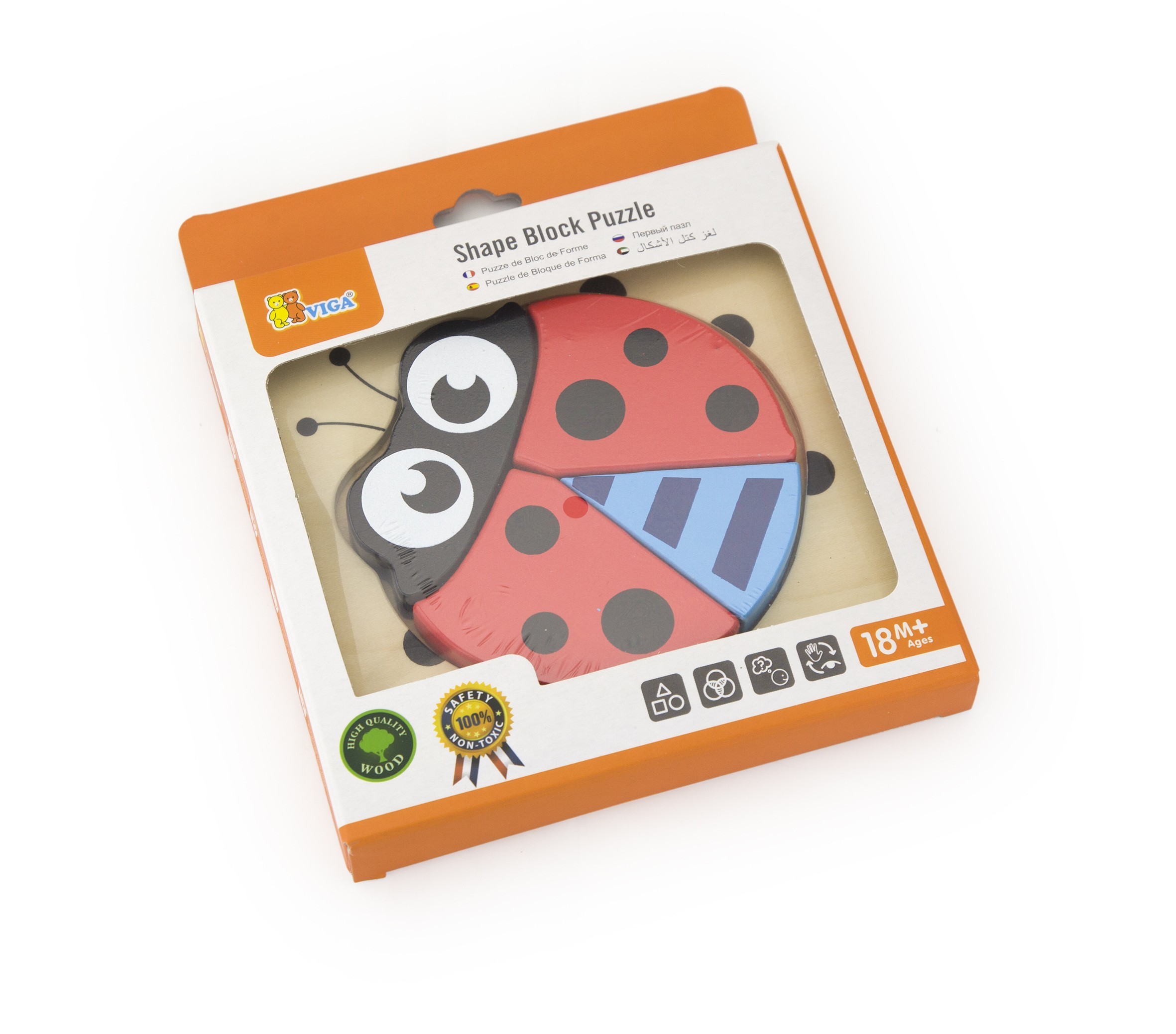 Viga 50168 Pierwsze puzzle maluszka - biedronka — zdjęcie 3