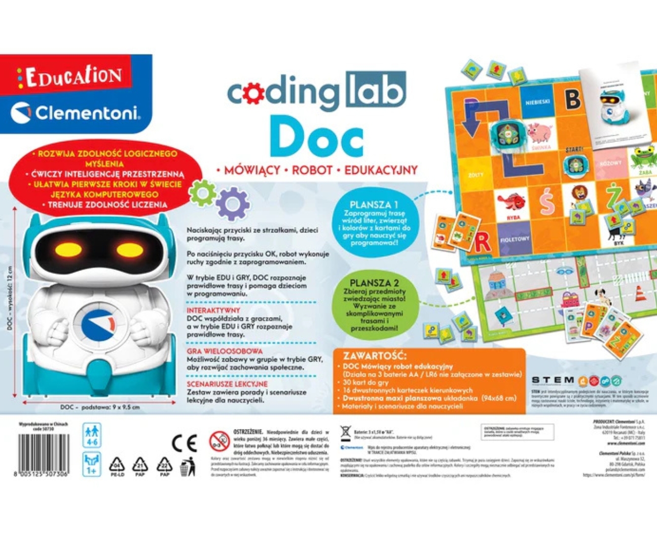 Clementoni Gry Edukacyjne 50730 Edukacyjny Robot Doc — zdjęcie 2