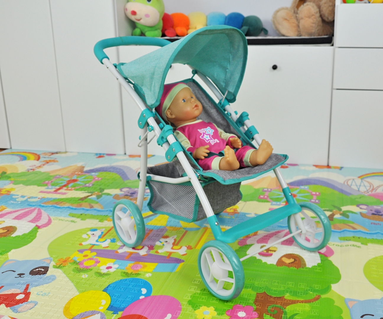 Milly Mally Wózek dla lalek Natalie Prestige Mint — zdjęcie 10