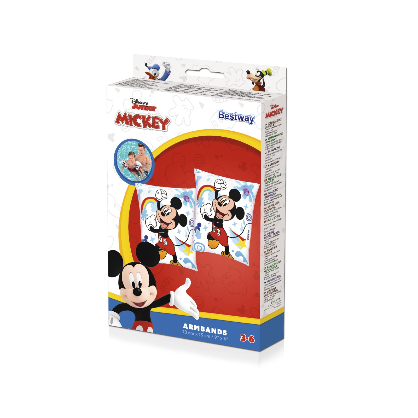 Bestway 91002 Disney Rękawki do nauki pływania Mickey i Przyjaciele 23cm x 15cm — zdjęcie 6