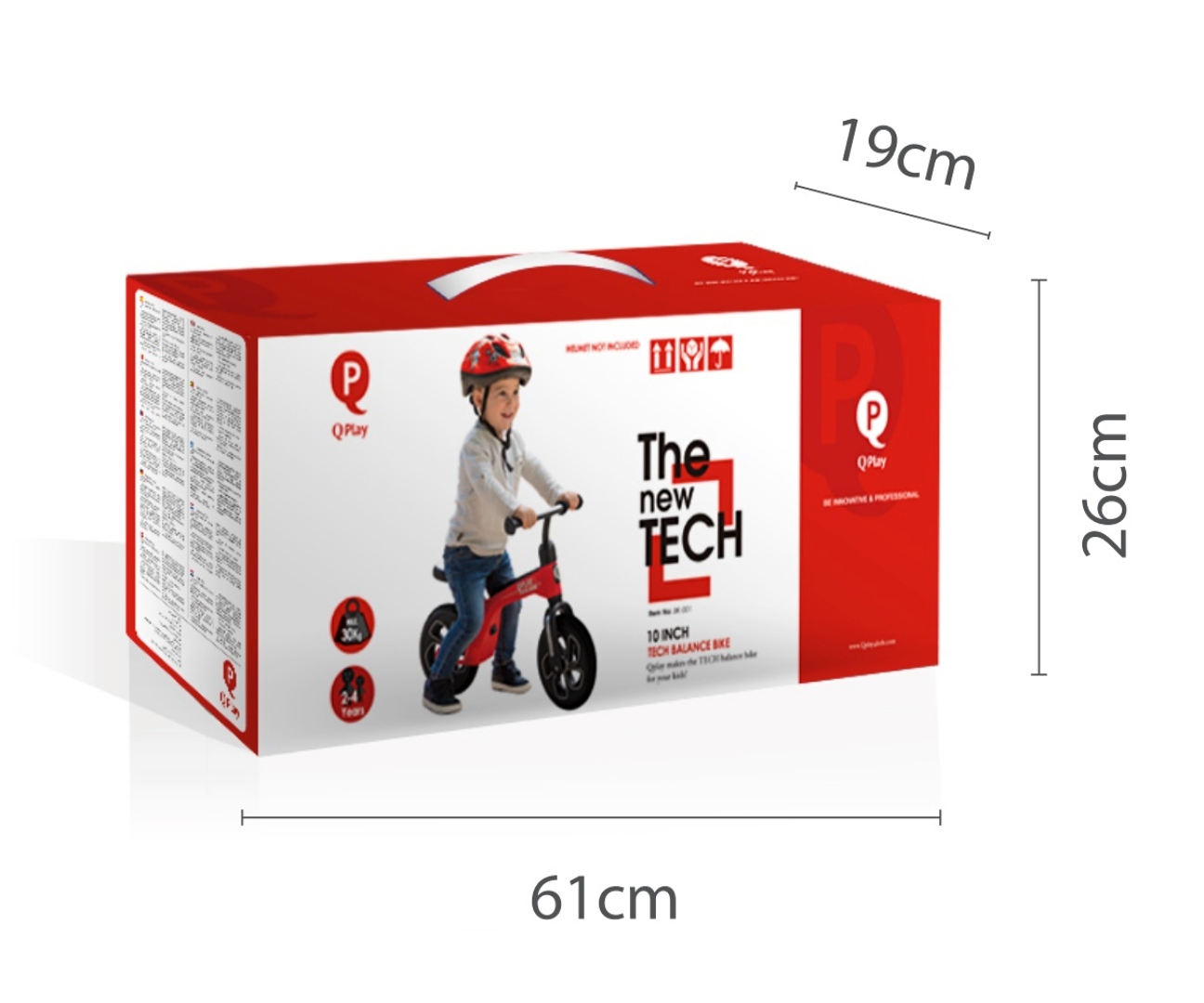 Qplay Rowerek Biegowy Tech Red — zdjęcie 11