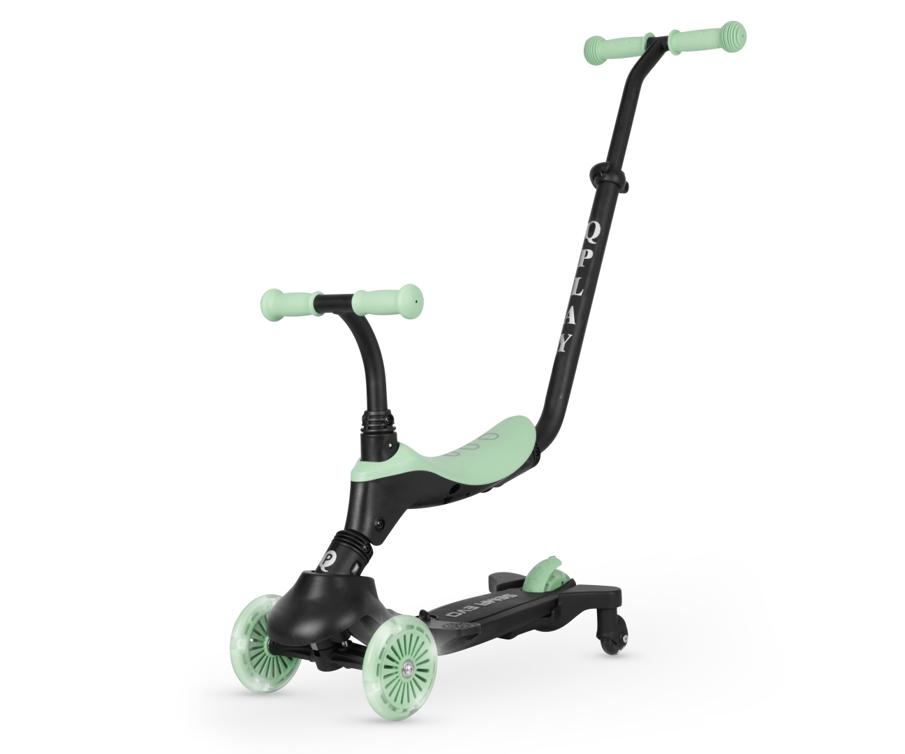 Qplay Scooter Sema Evo 3w1 roheline