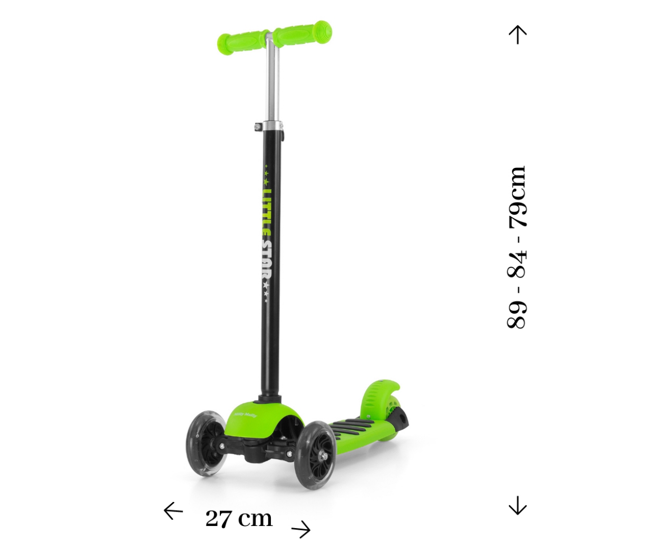 Milly Mally Scooter Little Star Green — zdjęcie 4