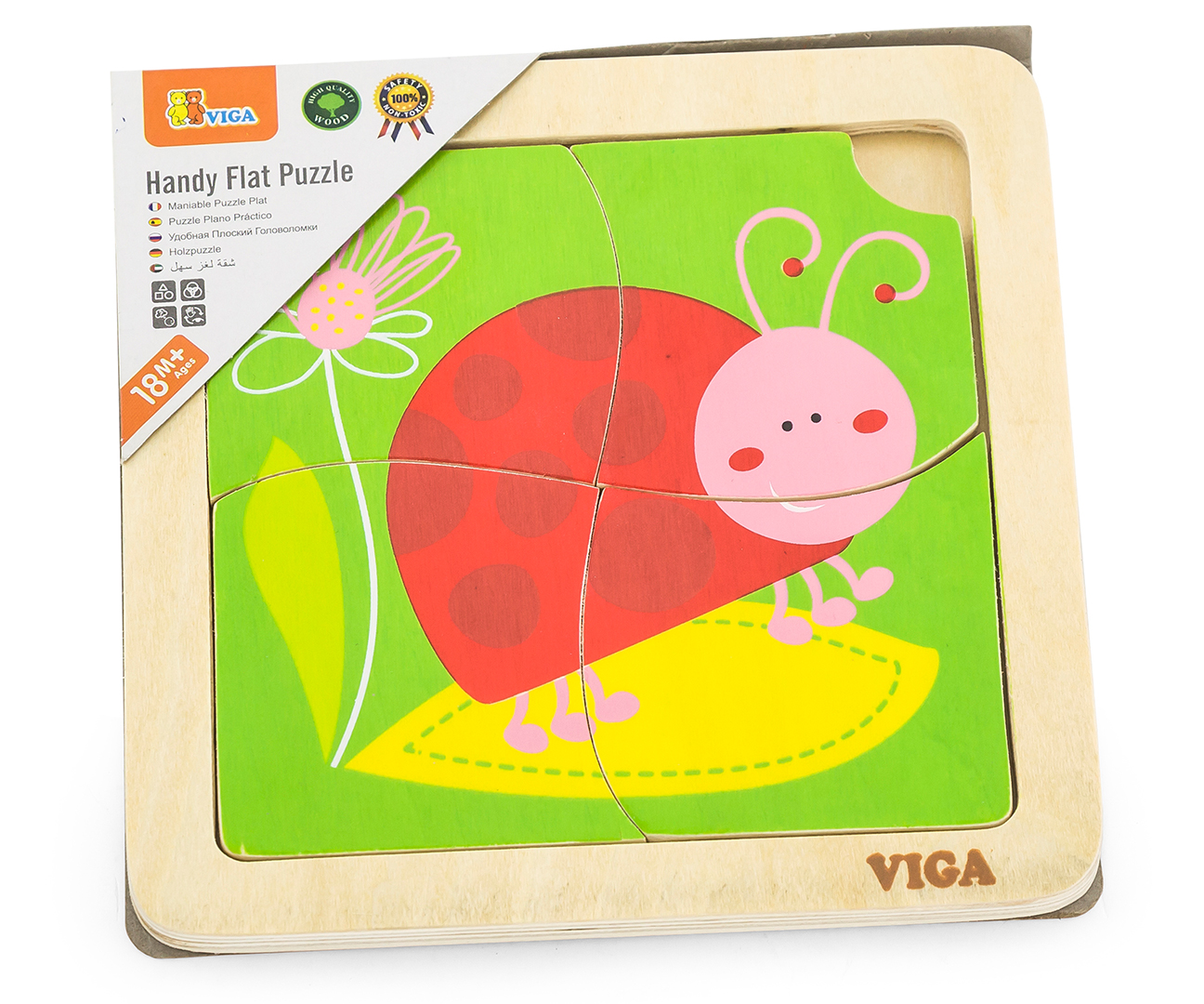 Viga 50140 Puzzle na podkładce - biedronka — zdjęcie 2