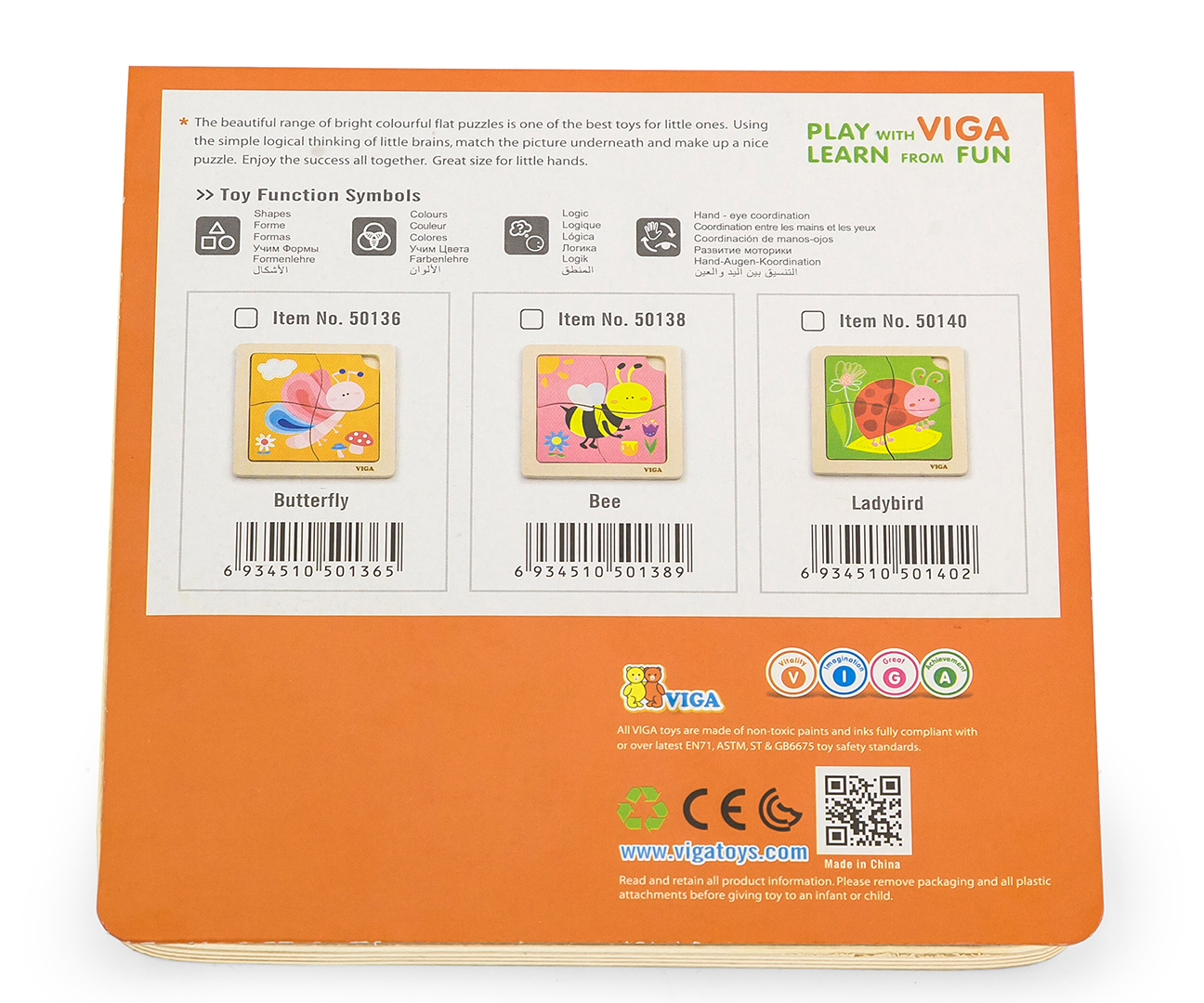 Viga 50140 Puzzle na podkładce - biedronka — zdjęcie 3