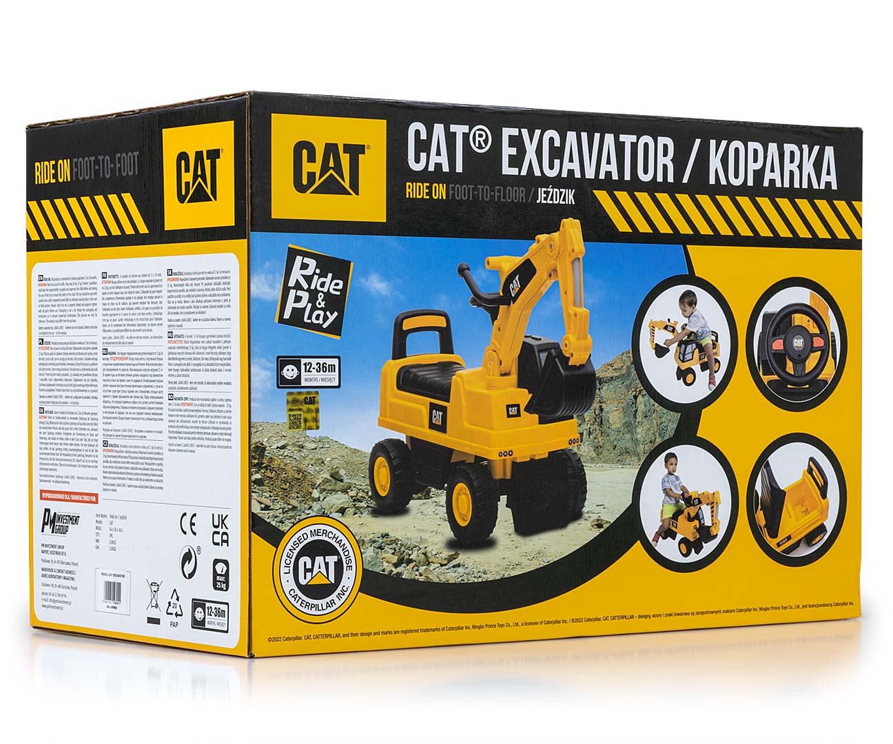 Milly Mally Pojazd CAT Excavator Koparka — zdjęcie 14