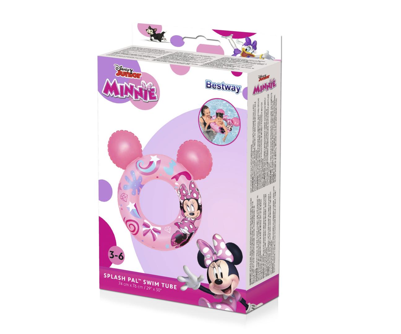 Bestway 9102N Disney Junior Minnie Kółko do pływania 74cm x 76cm — zdjęcie 12