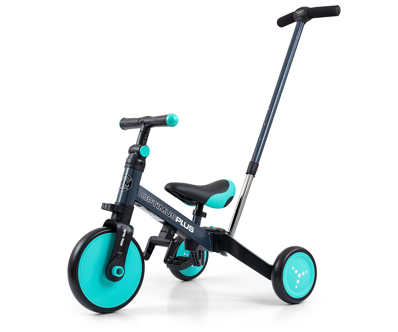 MILLY MALLY Rowerek 4w1 Optimus Plus Mint