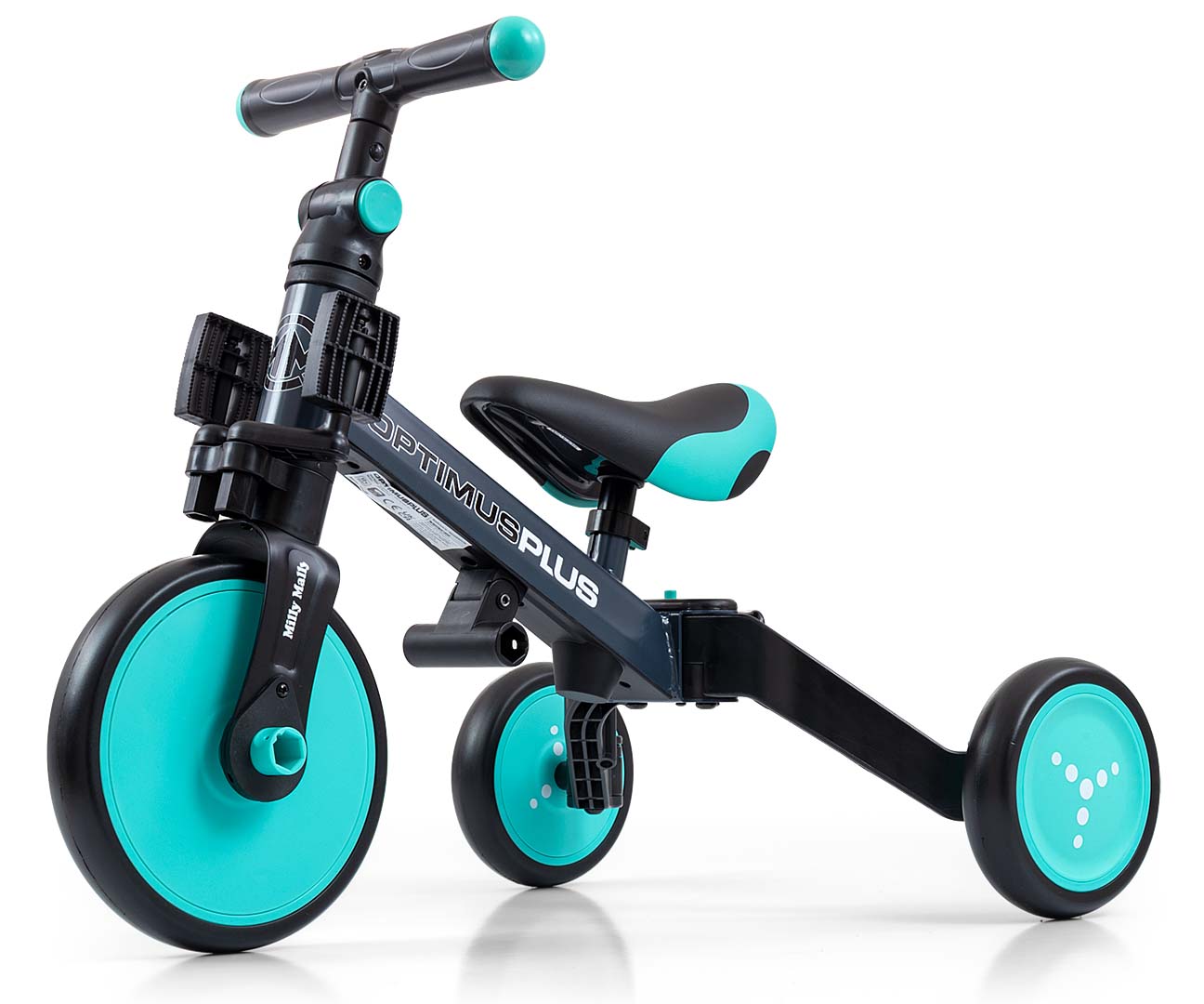 Milly Mally Rowerek 4w1 Optimus Plus Mint — zdjęcie 3