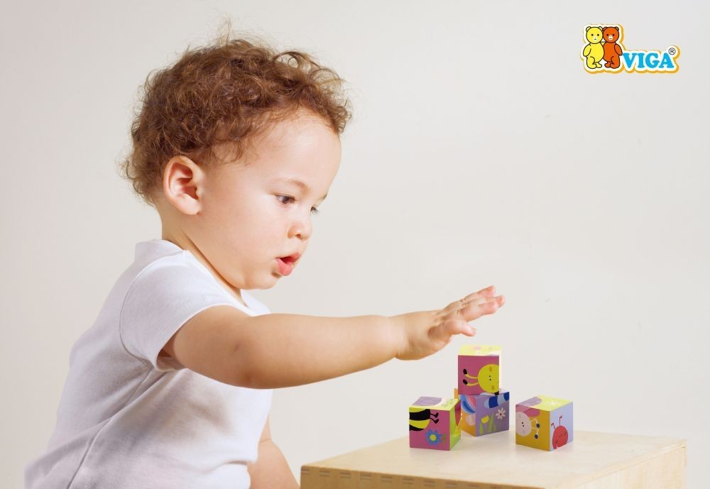 Viga 50835 Kostki puzzle - farma — zdjęcie 2