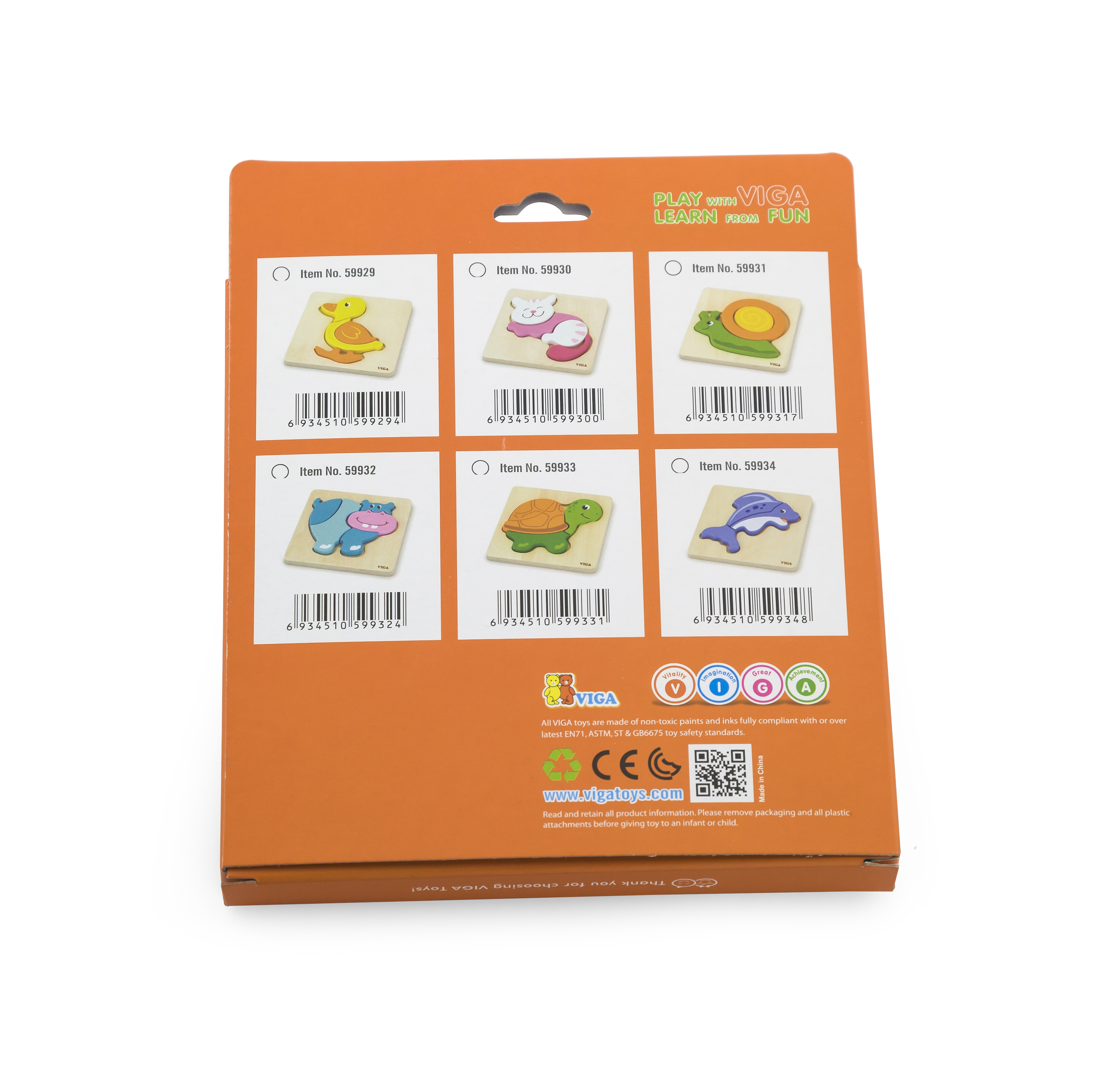 Viga 59934 Pierwsze puzzle na podkładce - rybka — zdjęcie 2