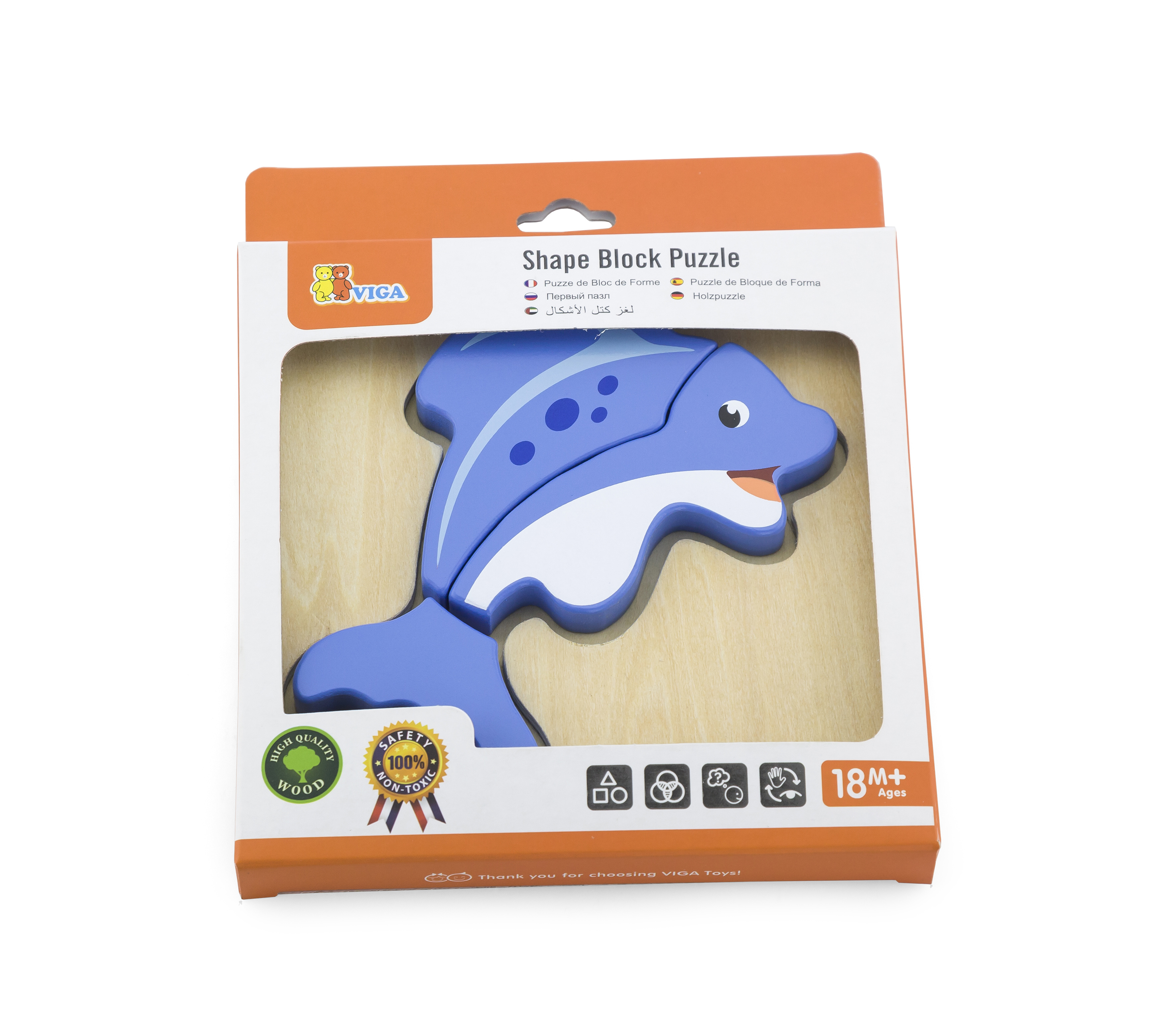 Viga 59934 Pierwsze puzzle na podkładce - rybka — zdjęcie 3