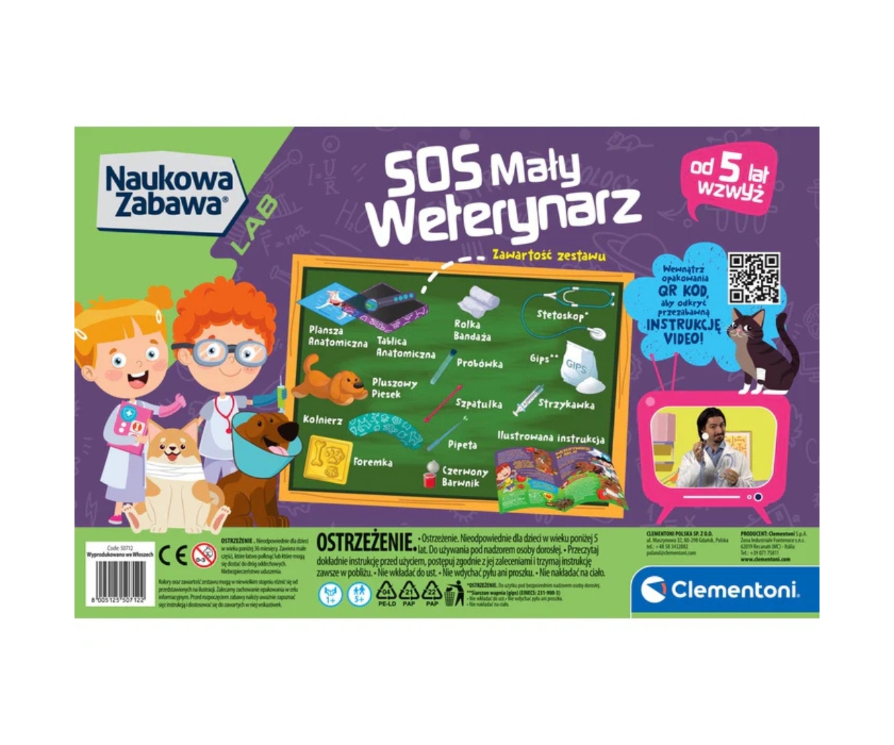 Clementoni Naukowa Zabawa Lab 50712 S.O.S Mały Weterynarz — zdjęcie 2