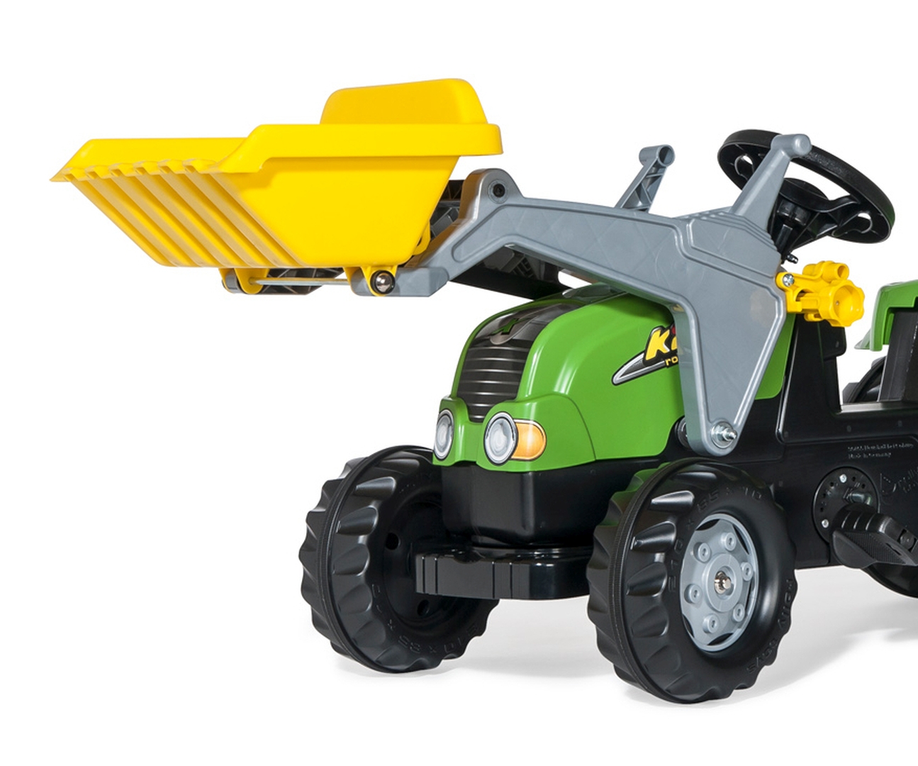 Rolly Toys 023134 Traktor Rolly Kid X z łyżka i przyczepa Zielony — zdjęcie 5