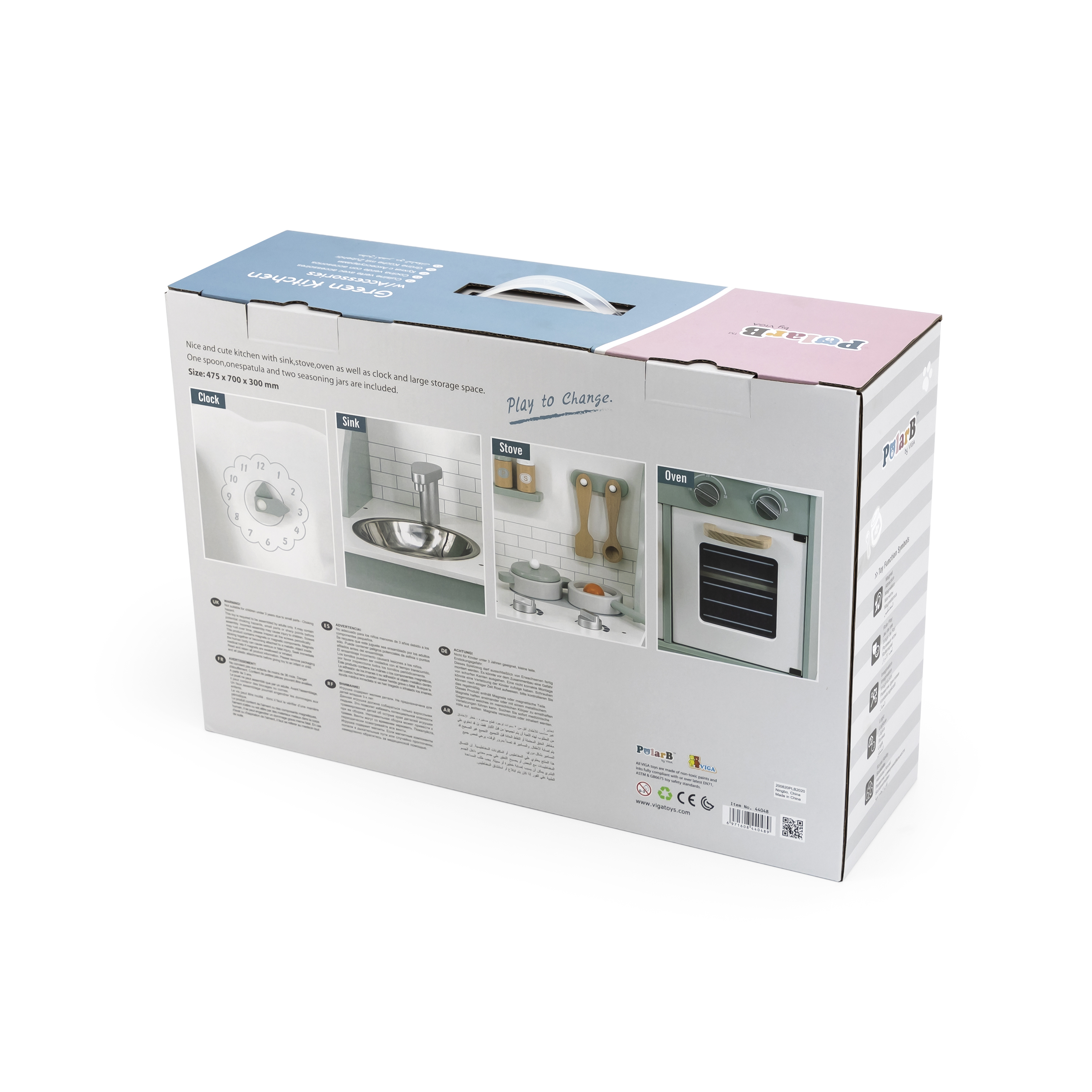 Viga 44048 PolarB Kuchnia z akcesoriami eco mint — zdjęcie 6