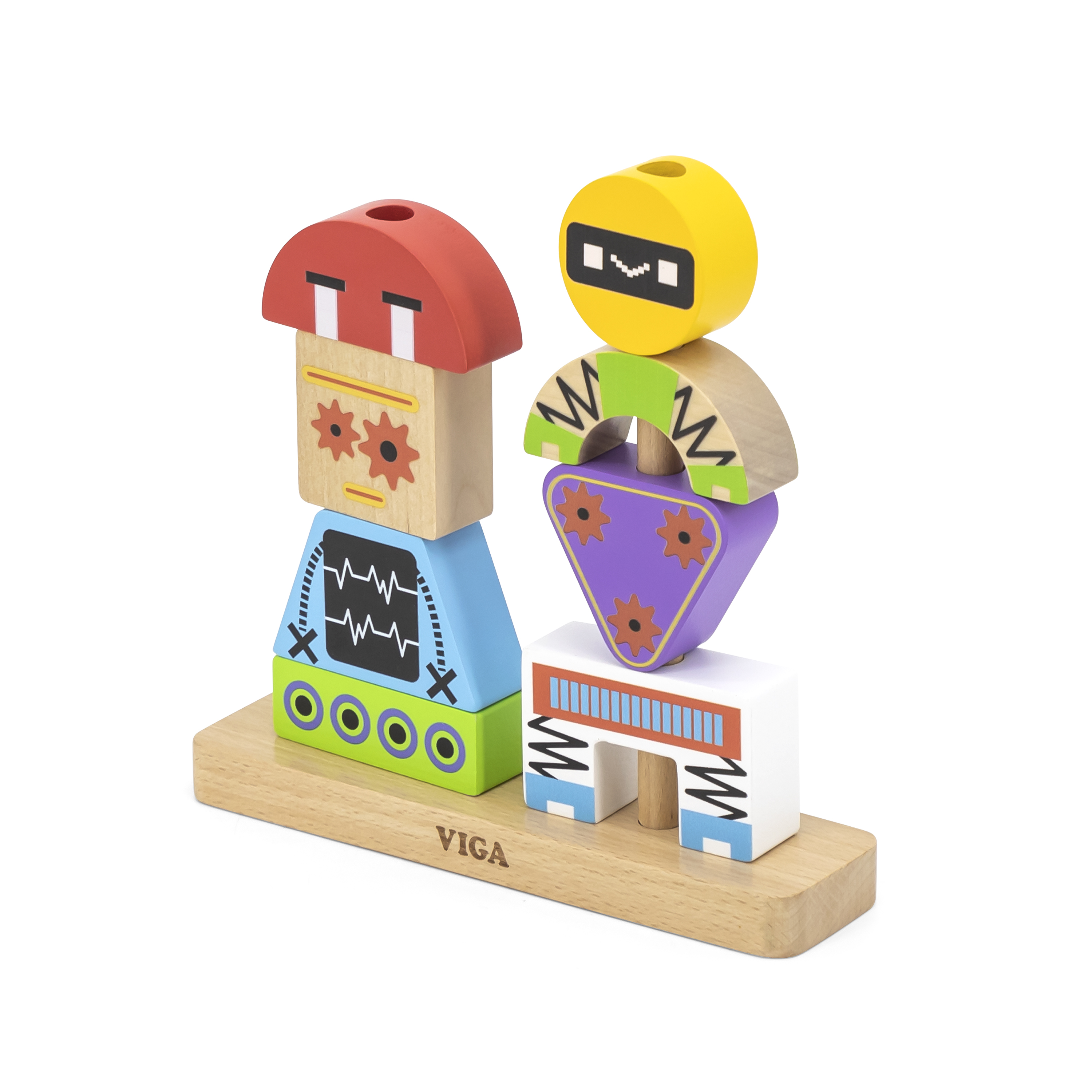 Viga 44652 Klocki do ukladania - Roboty — zdjęcie 3