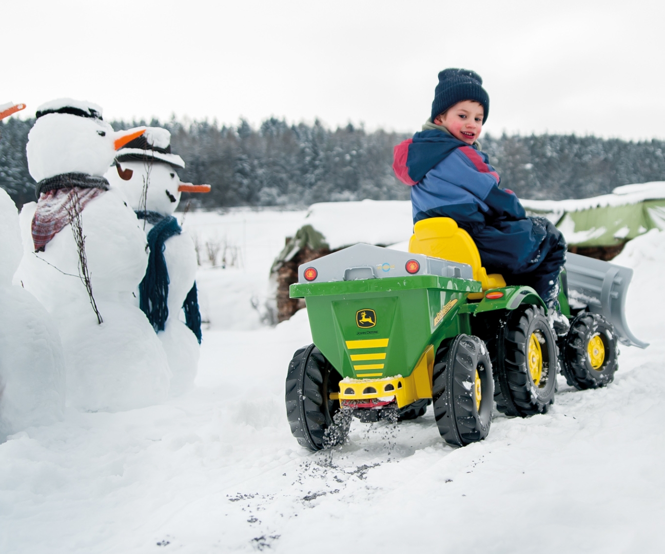 Rolly Toys 125111 Przyczepa Rolly Streumax piaskarka John Deere — zdjęcie 7