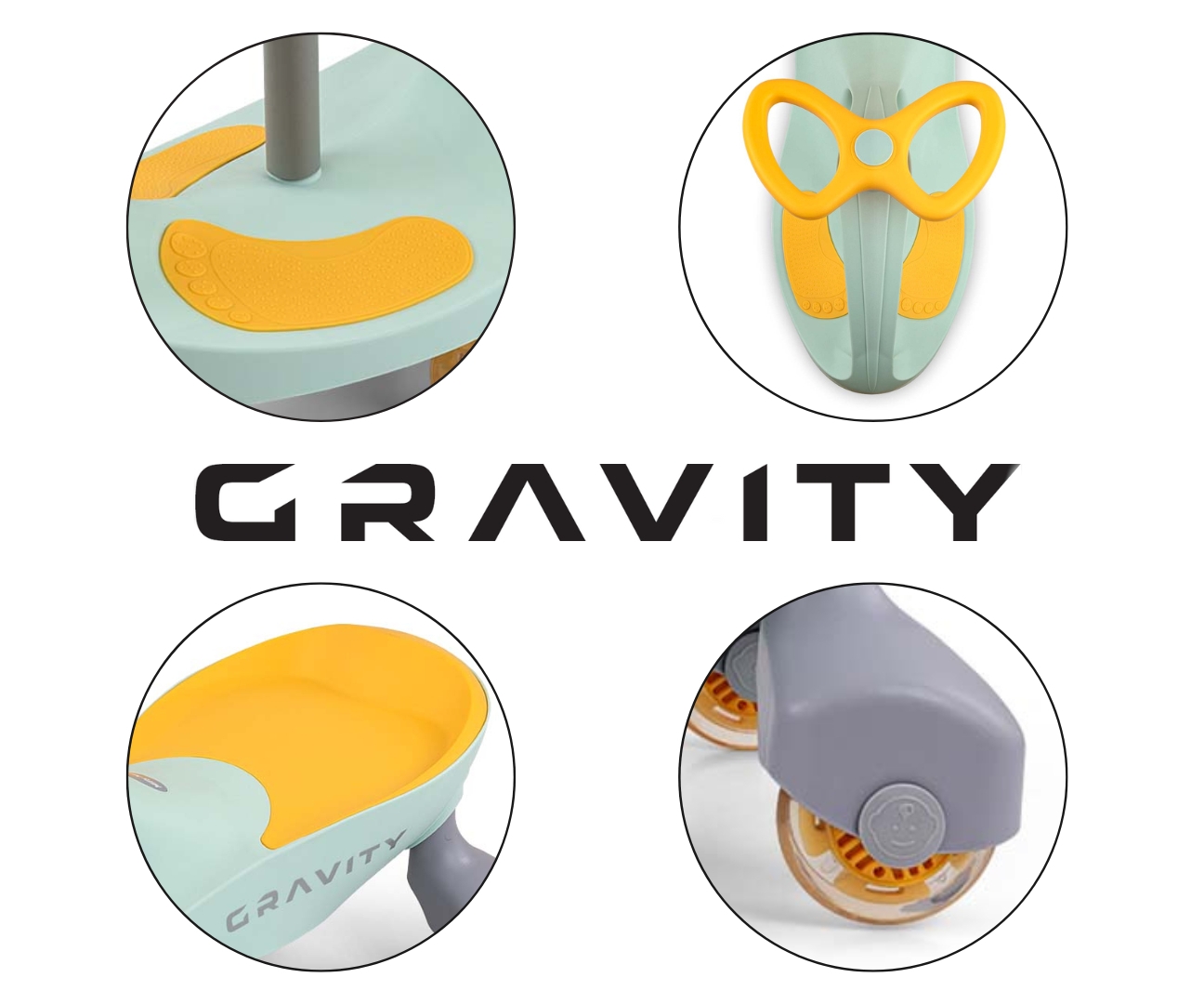 Milly Mally Jeździk Grawitacyjny Gravity Lime Yellow — zdjęcie 10