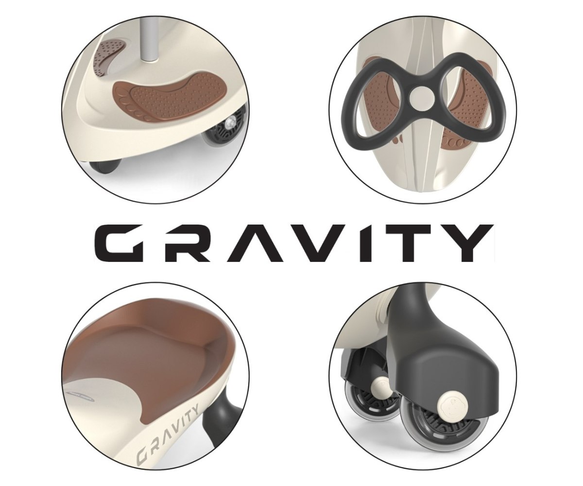 Milly Mally Jeździk Grawitacyjny Gravity Beige Brown — zdjęcie 10