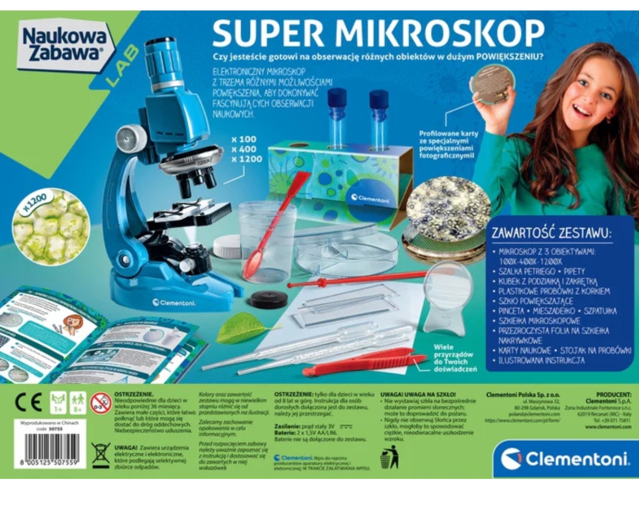 Clementoni Naukowa Zabawa Lab 50755 Super Mikroskop — zdjęcie 2
