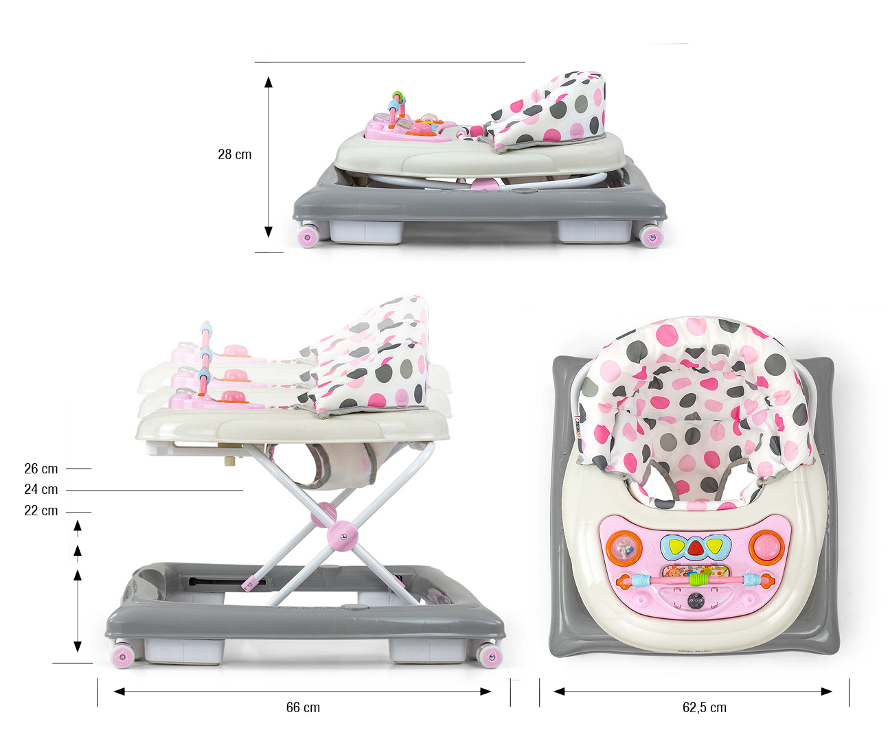 Milly Mally Chodzik dla Dziecka Patrol Pastel Dots — zdjęcie 5