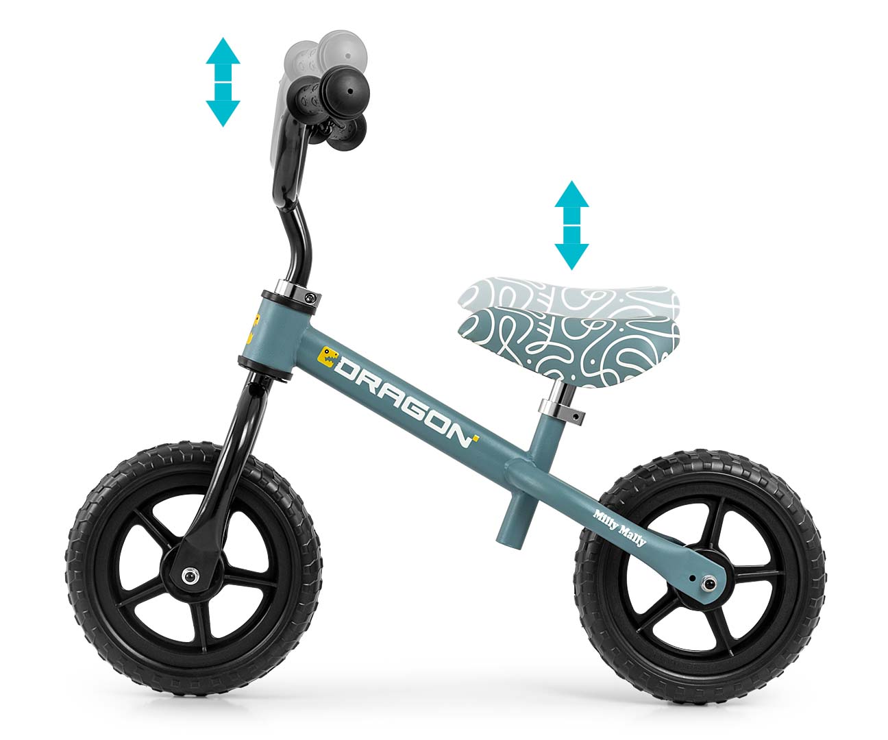 ND18_6344 Milly Mally Rowerek biegowy Dragon Deni