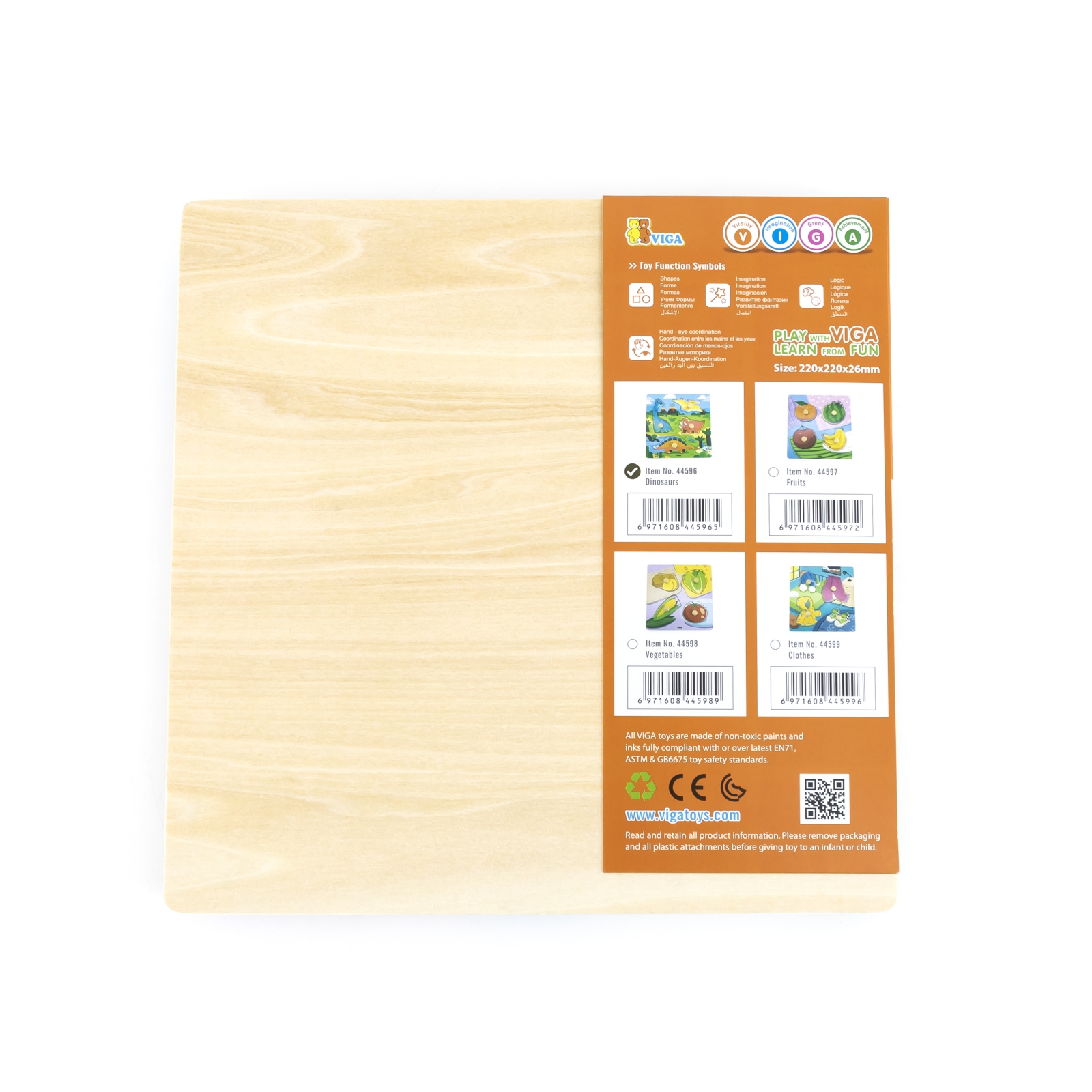 Viga 44596 Puzzle z uchwytami - Dinozaury — zdjęcie 3