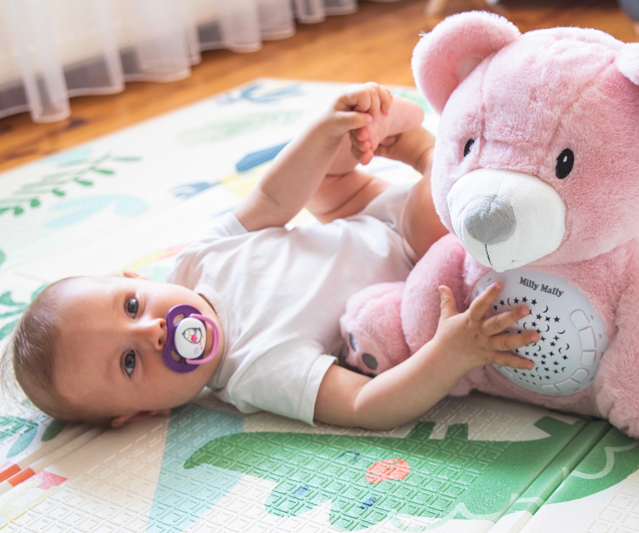 Milly Mally Zabawka pluszowa z Projektorem Milly Bear Pink — zdjęcie 11