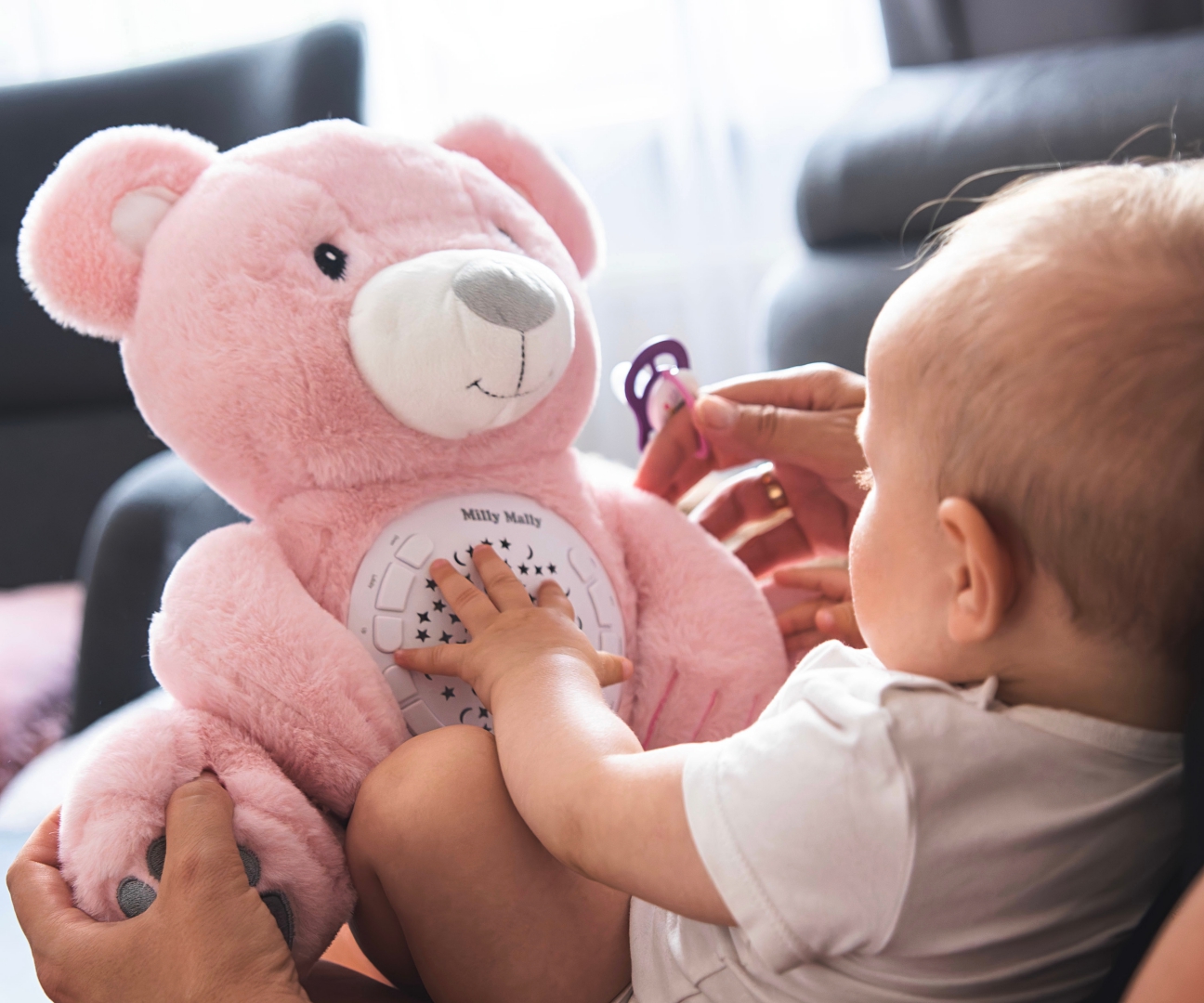 Milly Mally Zabawka pluszowa z Projektorem Milly Bear Pink — zdjęcie 12