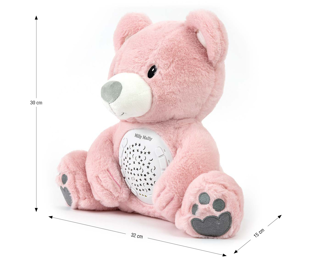 Milly Mally Zabawka pluszowa z Projektorem Milly Bear Pink — zdjęcie 14