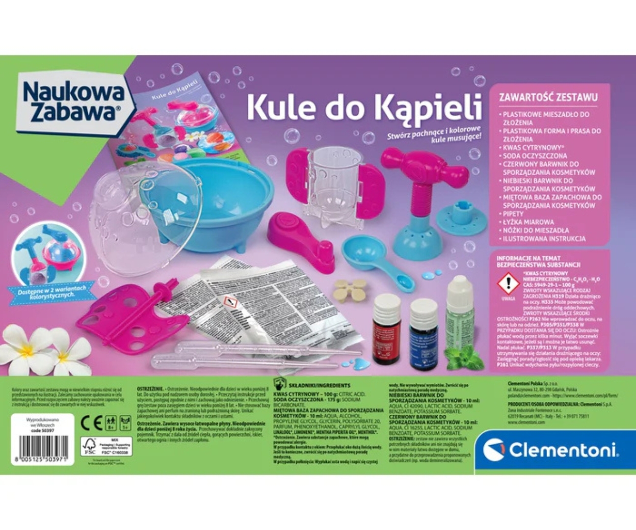 Clementoni 50397 Naukowa Zabawa Lab Kule Do Kąpieli — zdjęcie 2