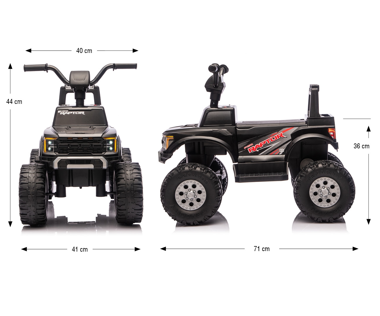 Milly Mally Pojazd na akumulator Ford F-150 Raptor Black — zdjęcie 15