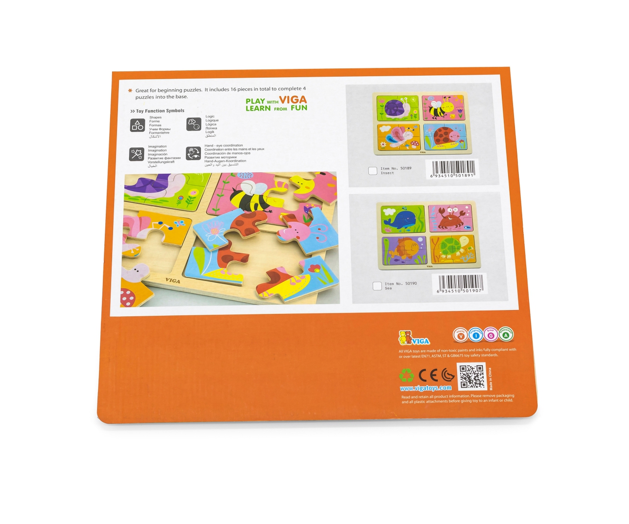 Viga 50190 Puzzle na podkładce 4w1 - morze — zdjęcie 4