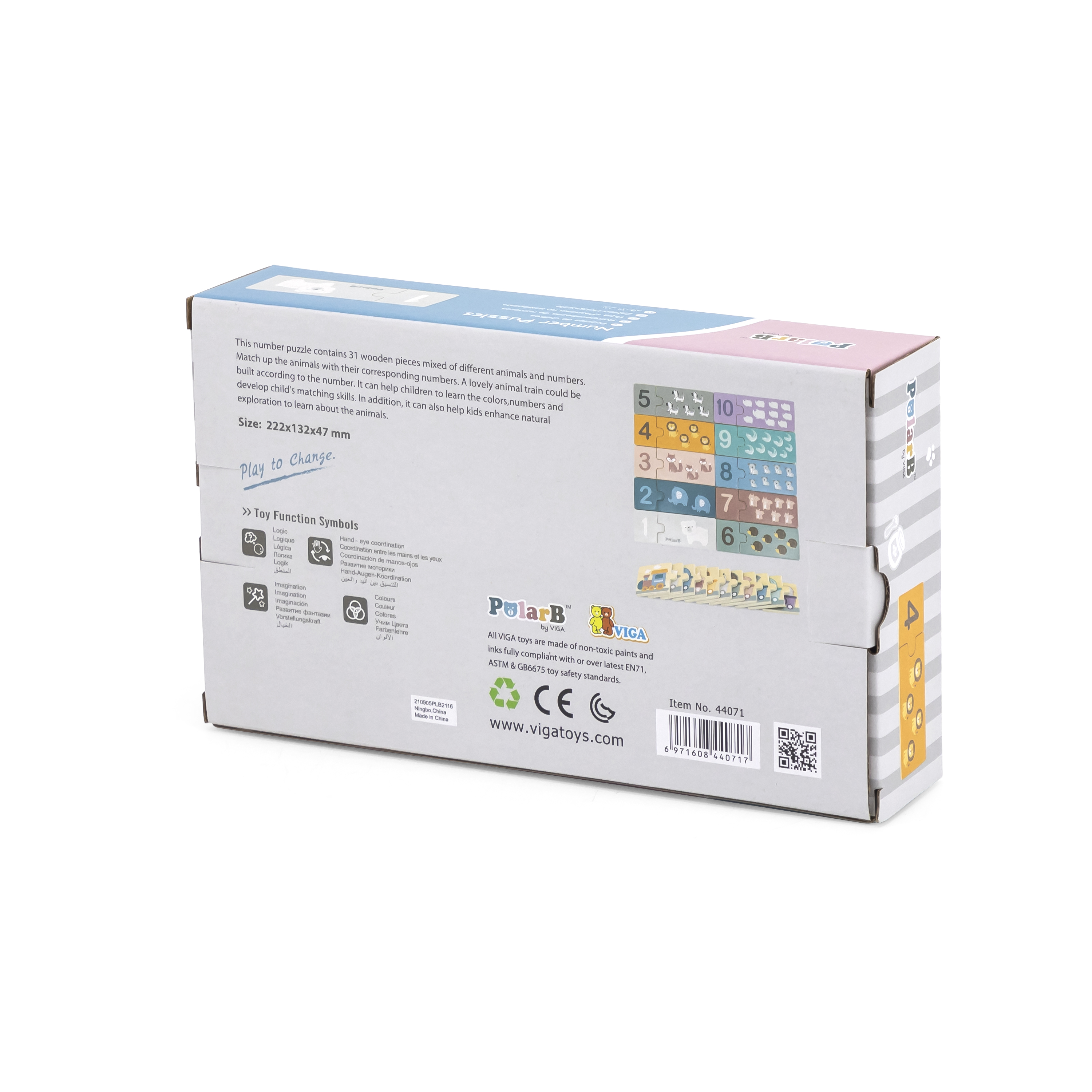 Viga 44071 PolarB Puzzle Liczby — zdjęcie 7