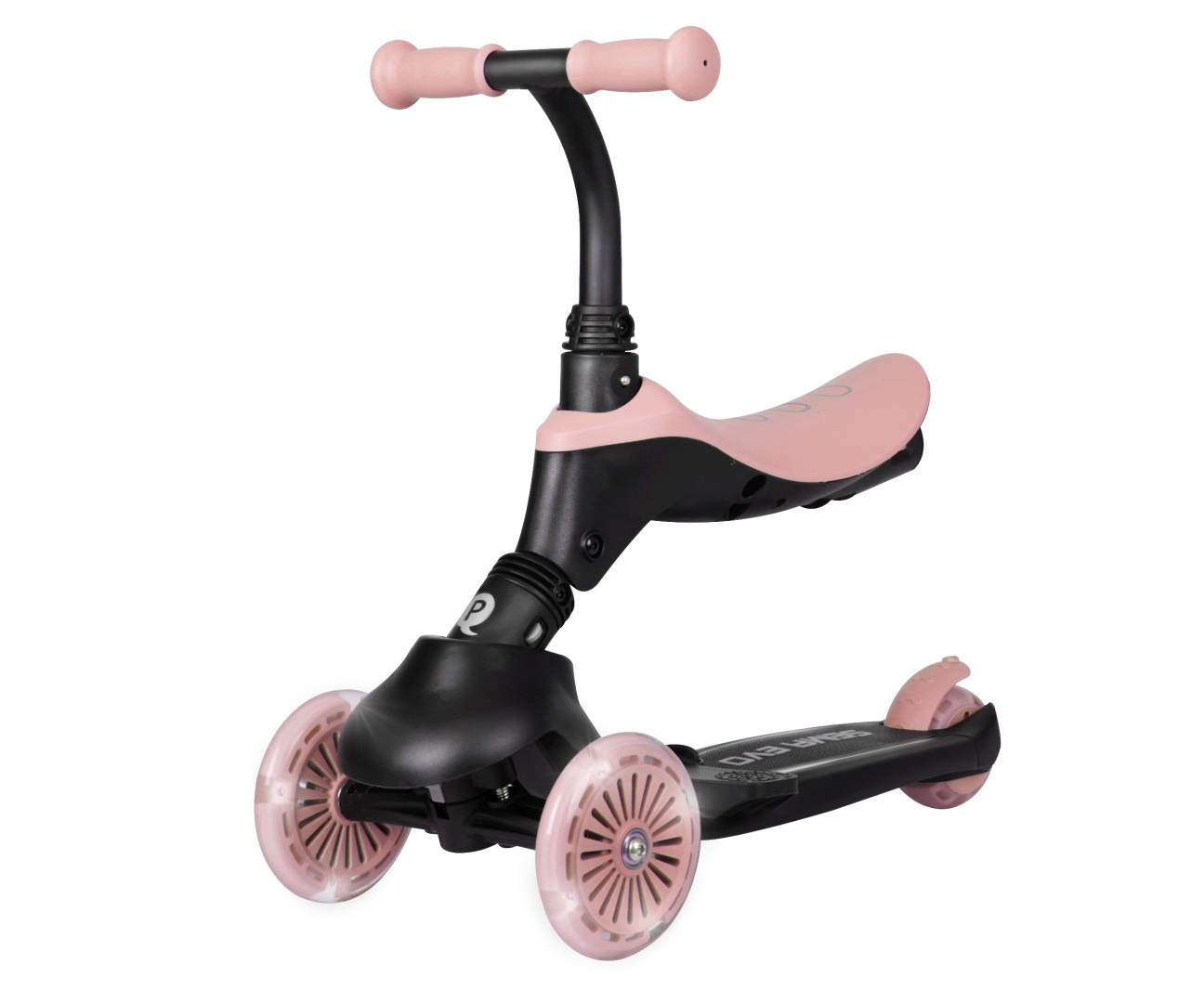 Qplay Hulajnoga Sema Evo 3w1 Coral Pink — zdjęcie 4