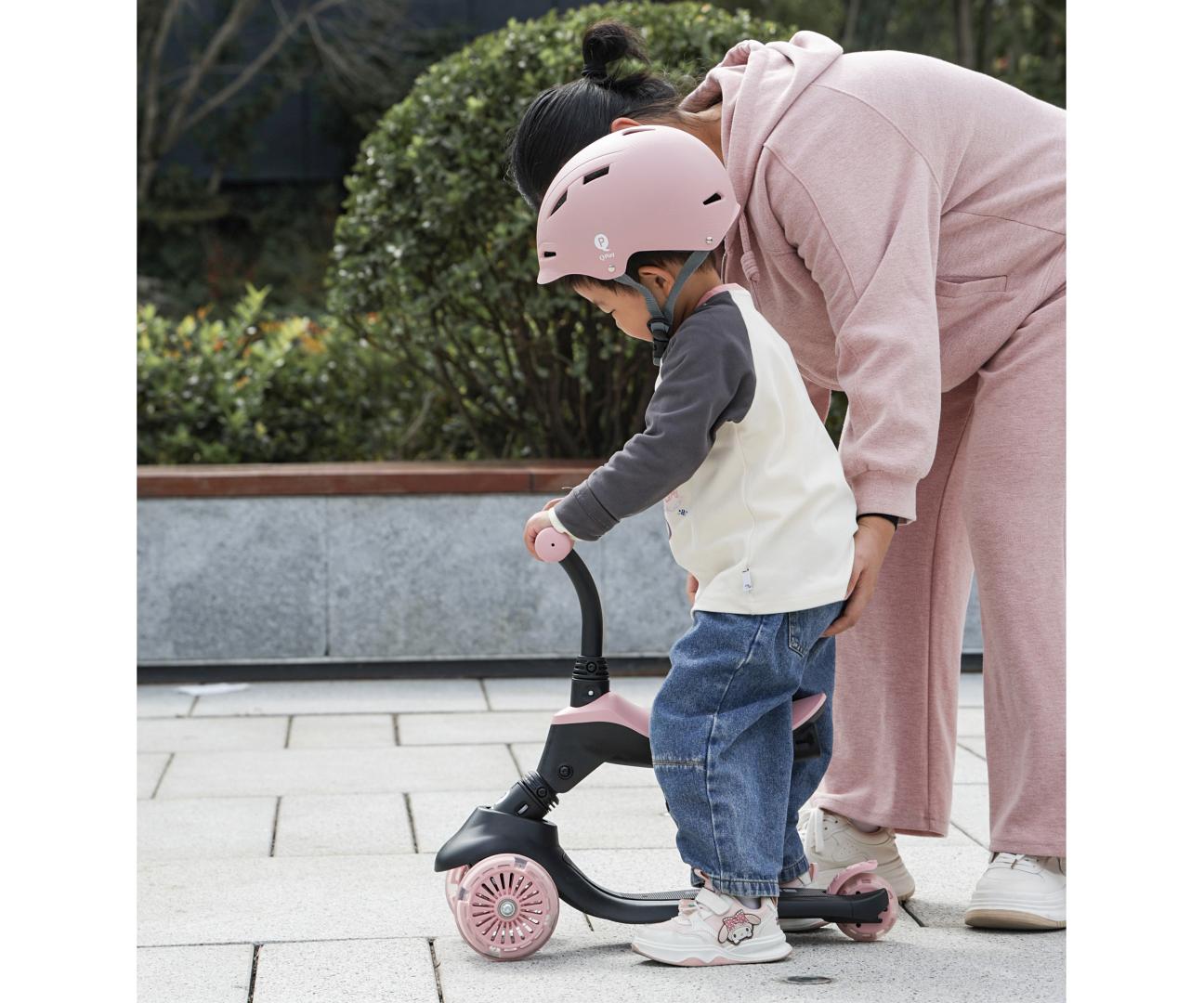 Qplay Hulajnoga Sema Evo 3w1 Coral Pink — zdjęcie 12