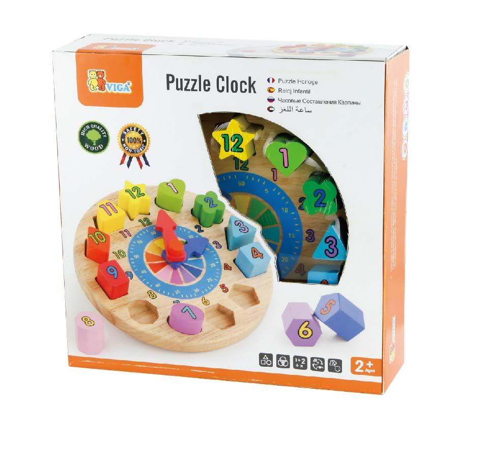 Viga 59235vg Edukacyjny zegar - sorter kształtów — zdjęcie 2