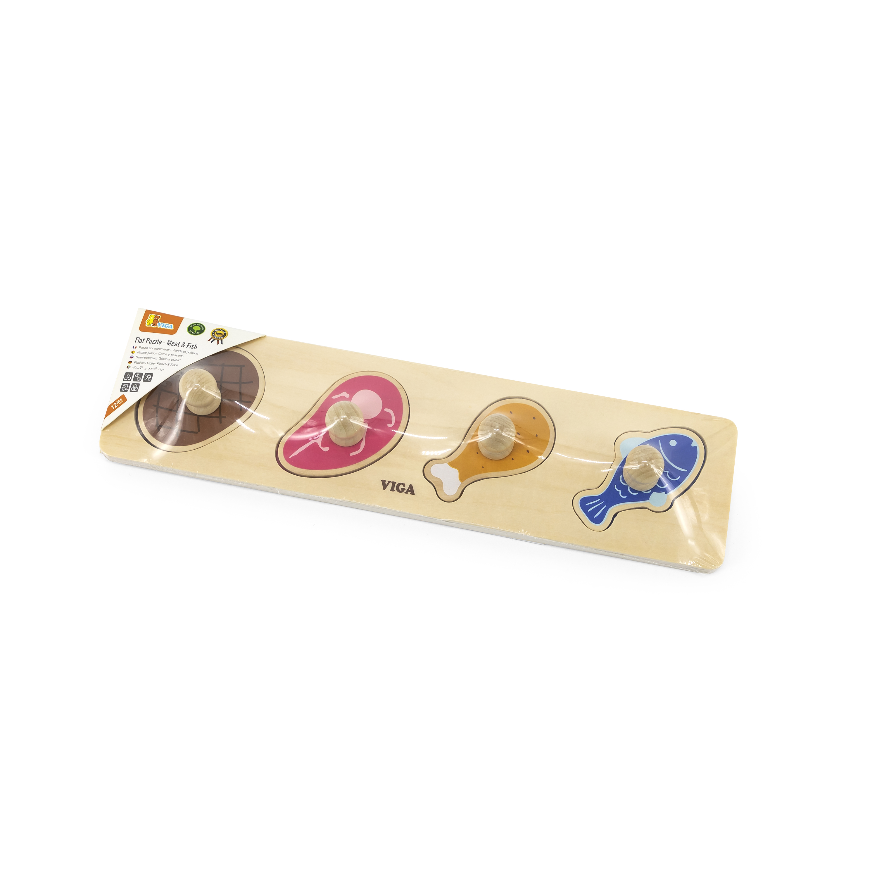 Viga 44533 Pierwsze puzzle z uchwytami - jedzenie — zdjęcie 2