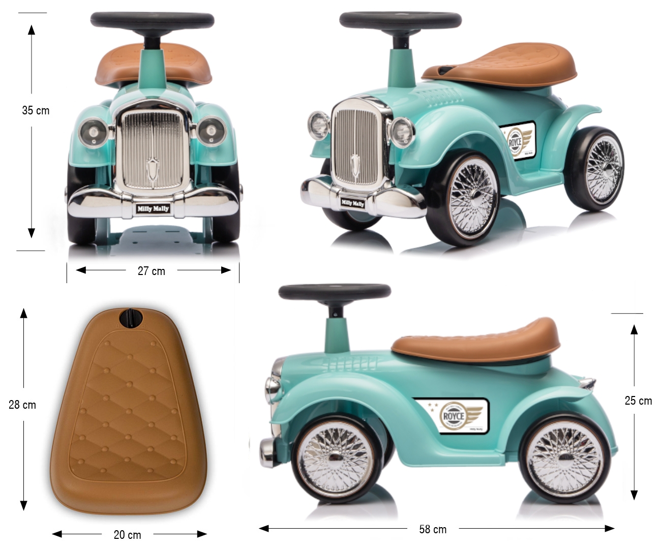 Milly Mally Pojazd Royce Mint — zdjęcie 11