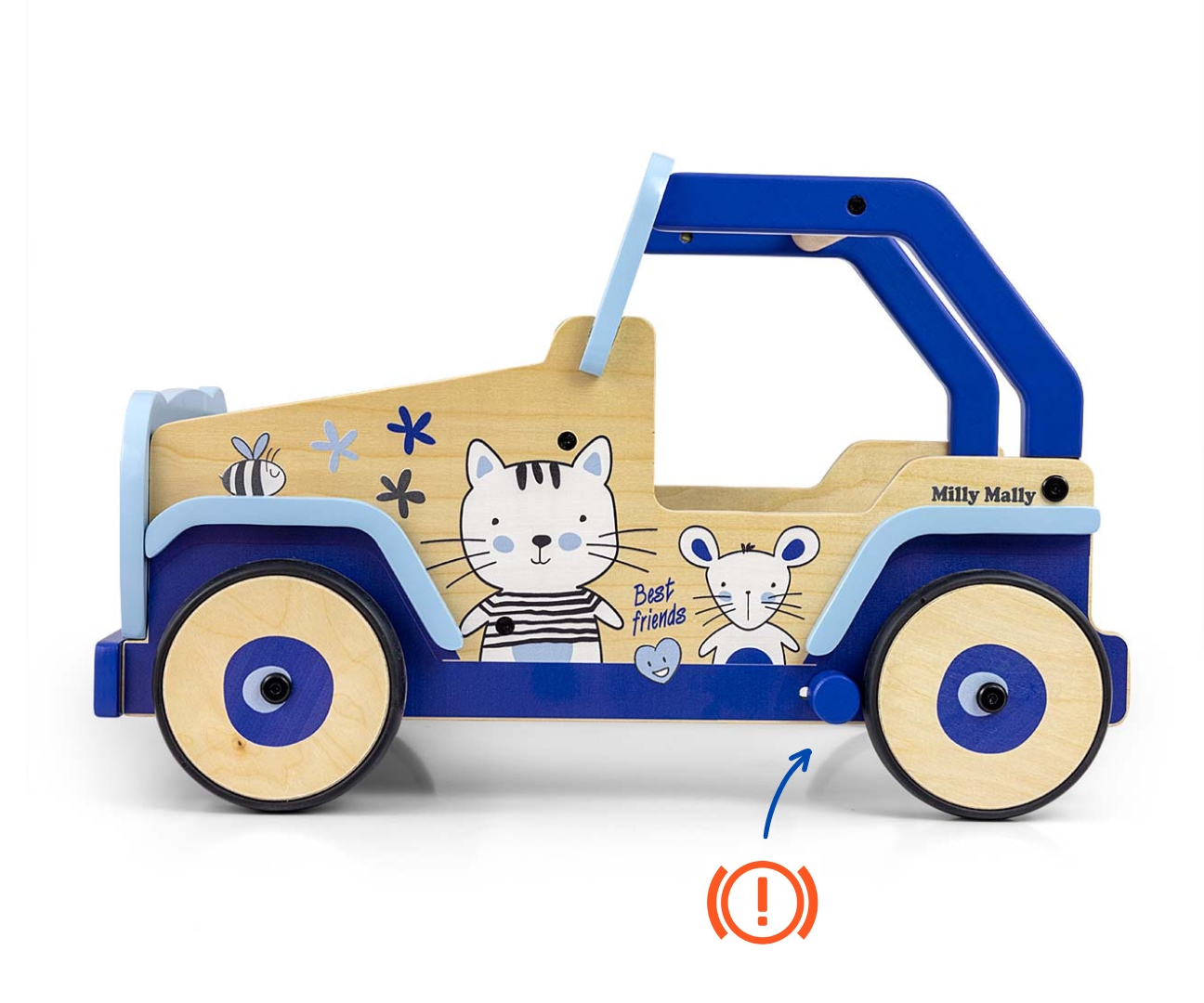 Milly Mally Zabawka Chodzik-Pchacz dla dzieci Explorer Cat and Mouse — zdjęcie 6